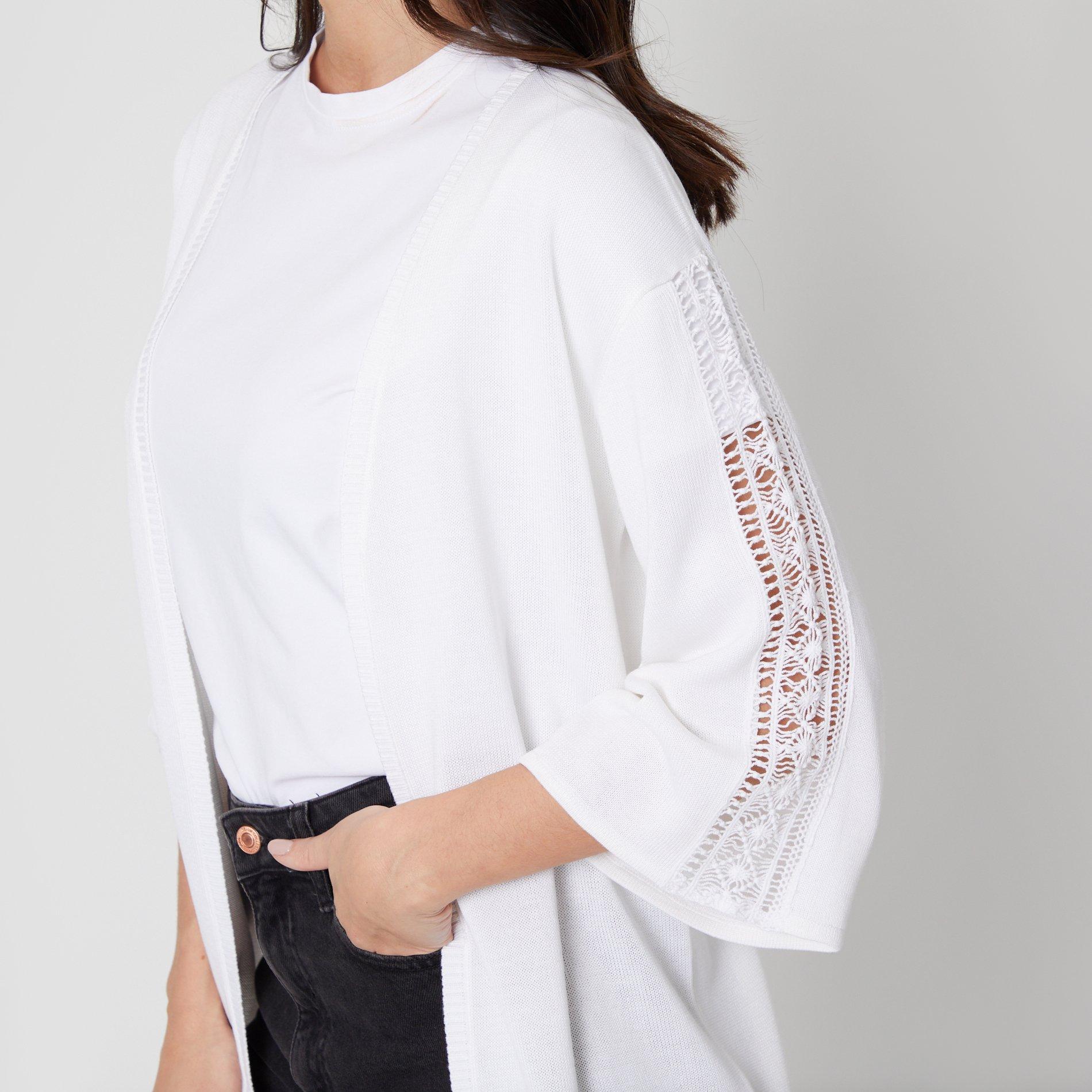 Wit - Be You - Lace Detail Cardigan - 2