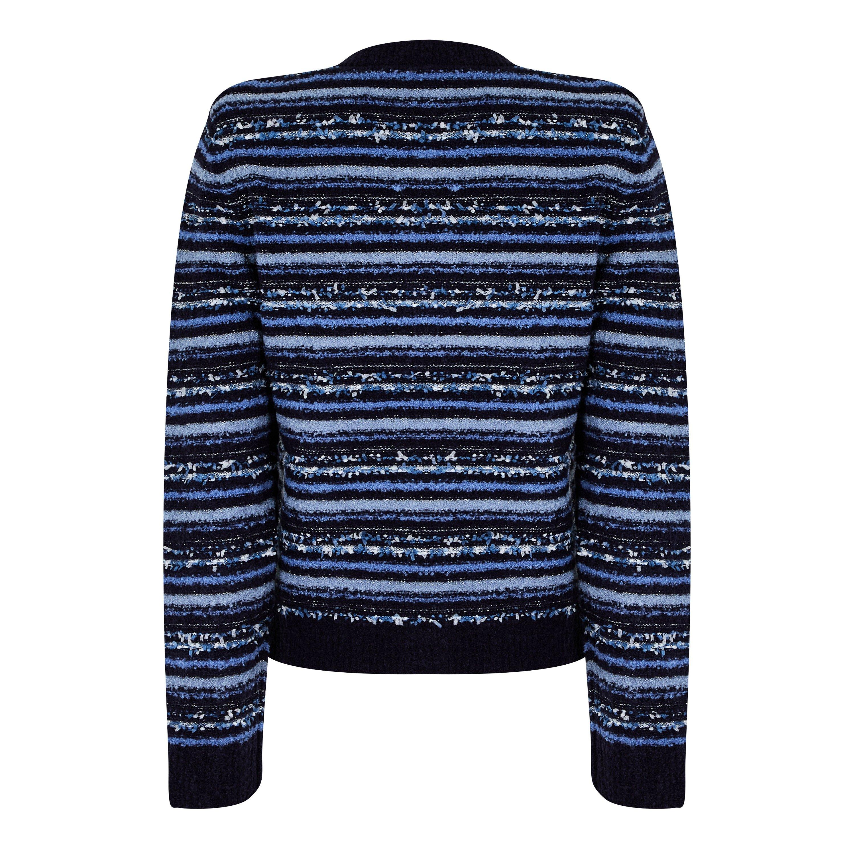 Blue Multi - LAgence - Women's Woodson Knitted Cardigan - 6