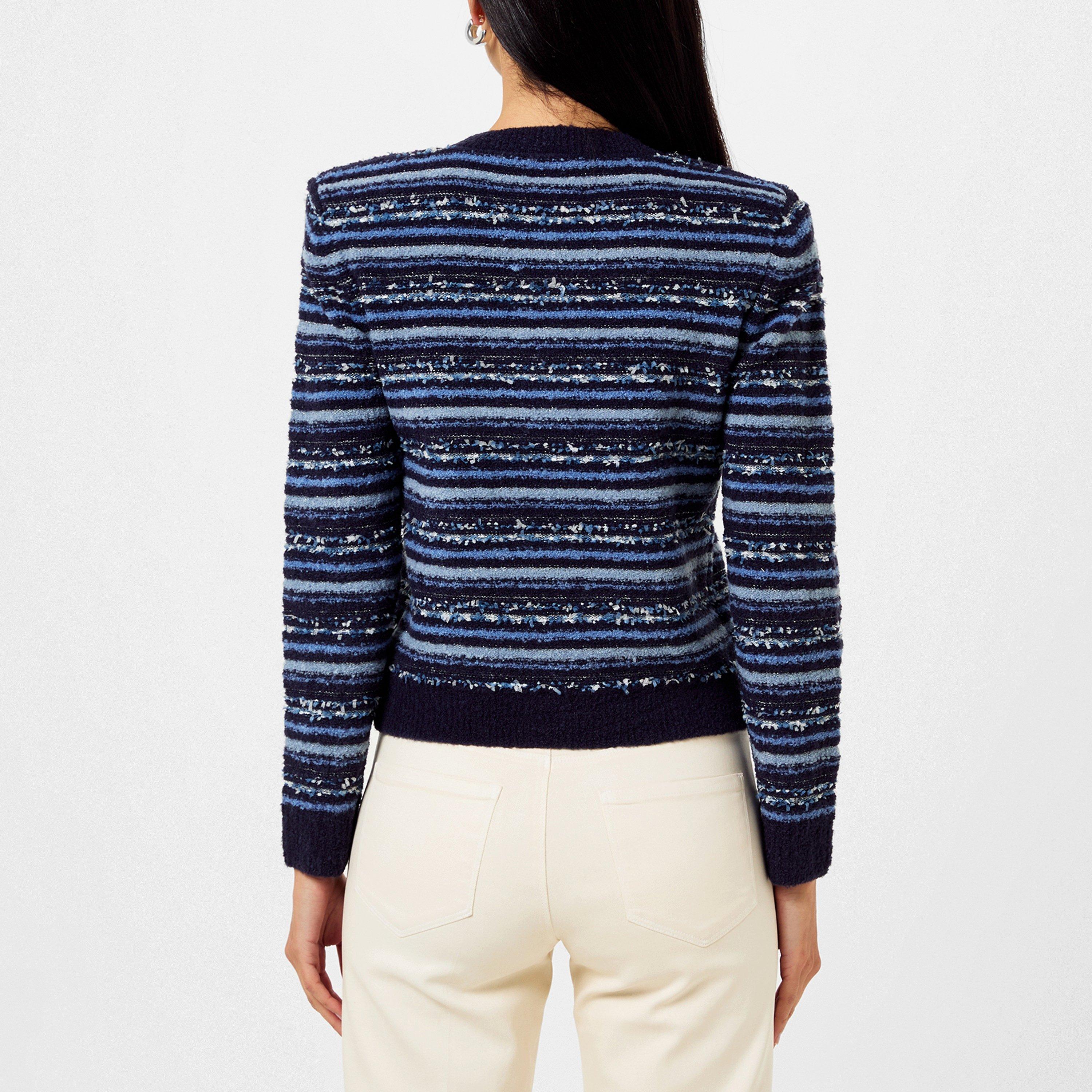 Blue Multi - LAgence - Women's Woodson Knitted Cardigan - 3