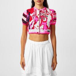 Vivienne Westwood Cropped Graffiti Cardigan