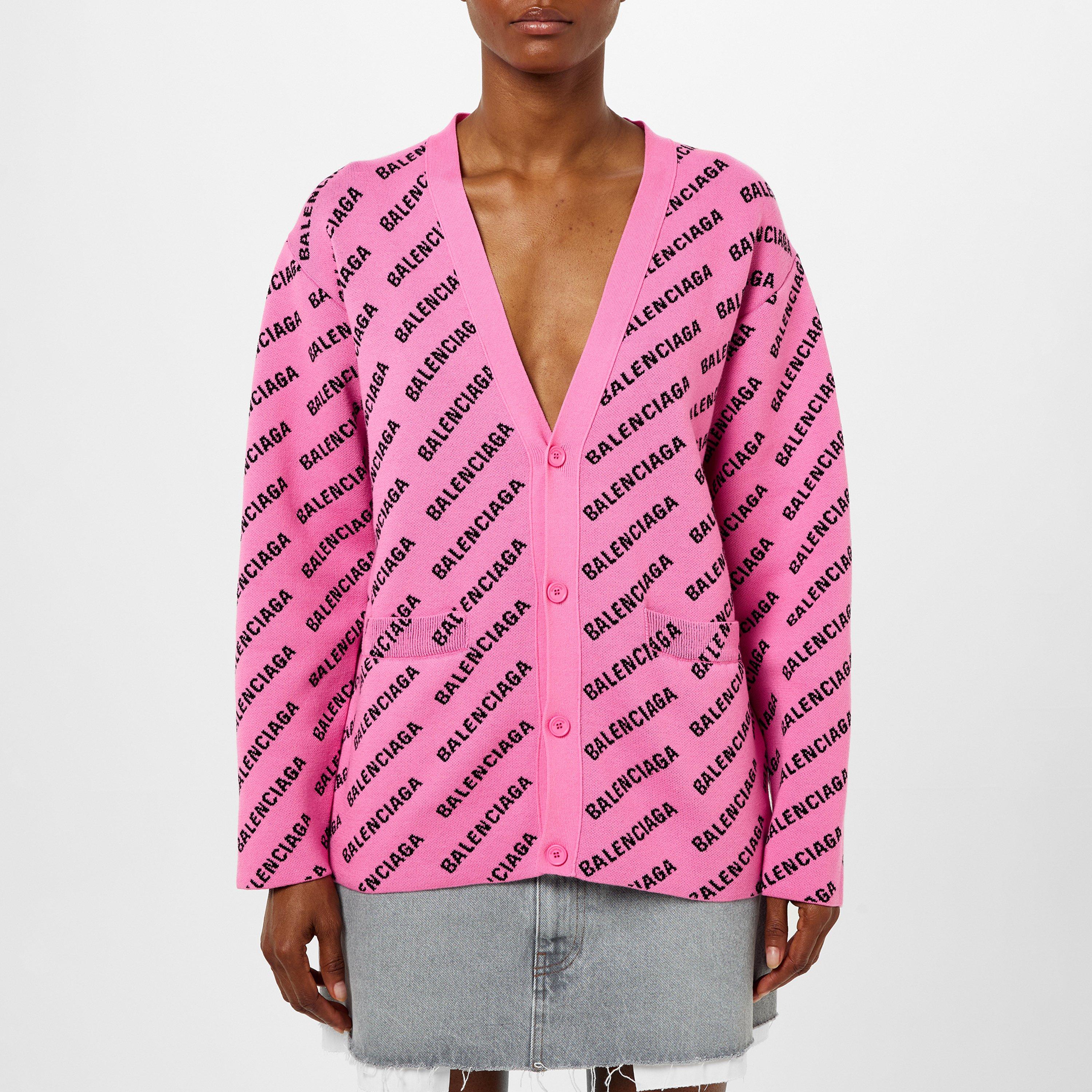 定価23万↑バレンシアガ ALLOVER LOGOcardigan カーディガン Balenciaga All Over Logo Cardigan Sweater – Justin Reed