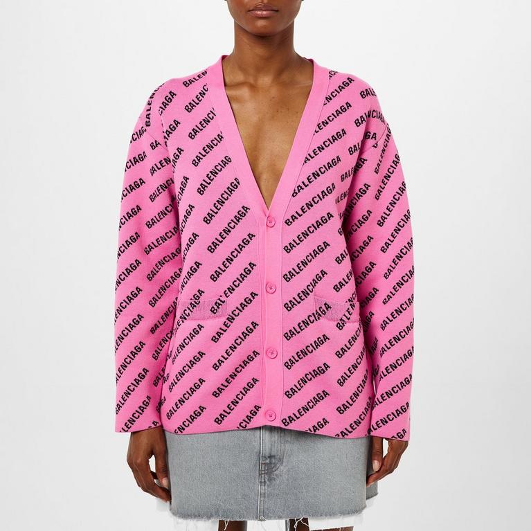 Balenciaga | Logo Jacquard Print Cardigan | Cardigans Balenciaga | Logo Jacquard Print Cardigan | Cardigans