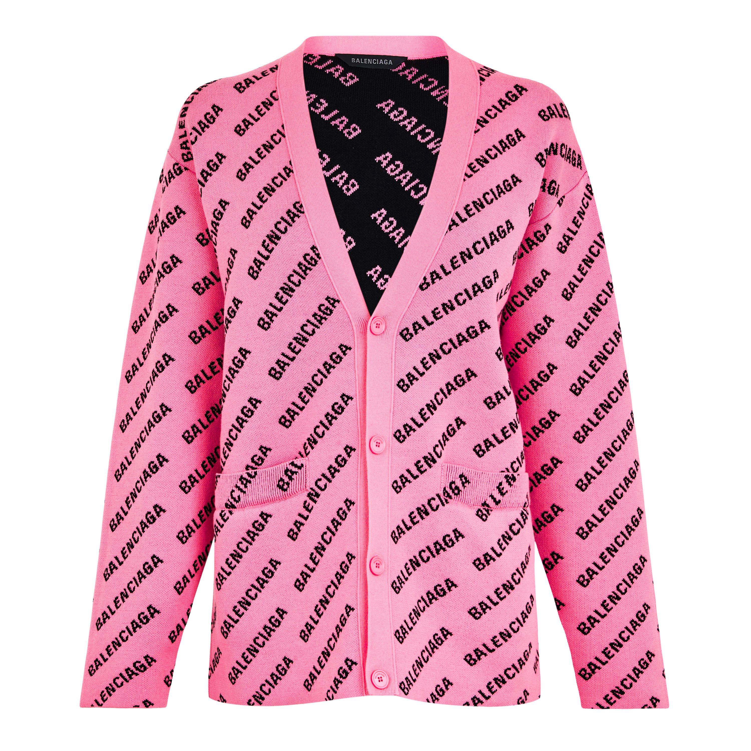 Balenciaga | Logo Jacquard Print Cardigan | Cardigans | Cruise Fashion