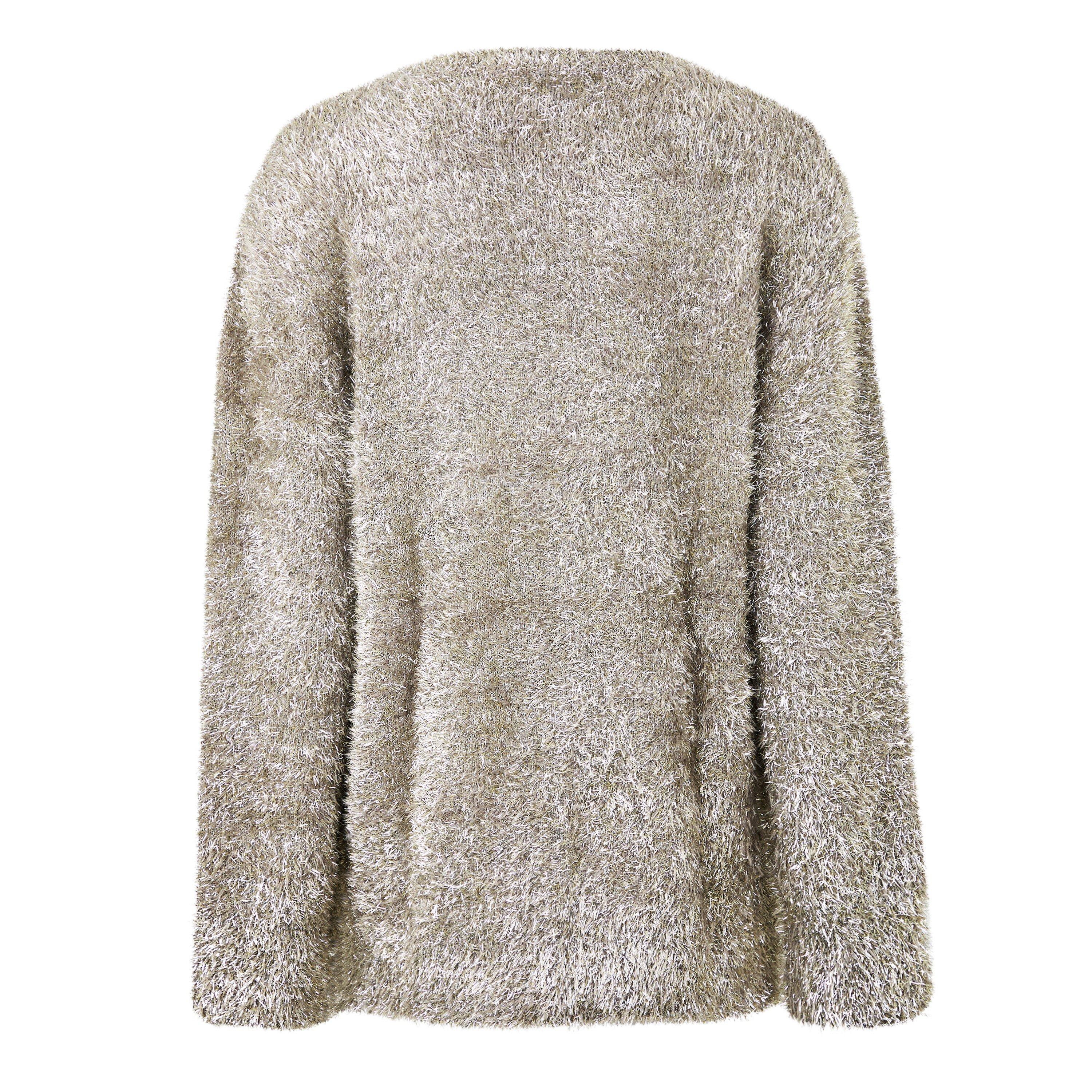 Gunmetal - Never Fully Dressed - Metallic Knit Cardigan - 2