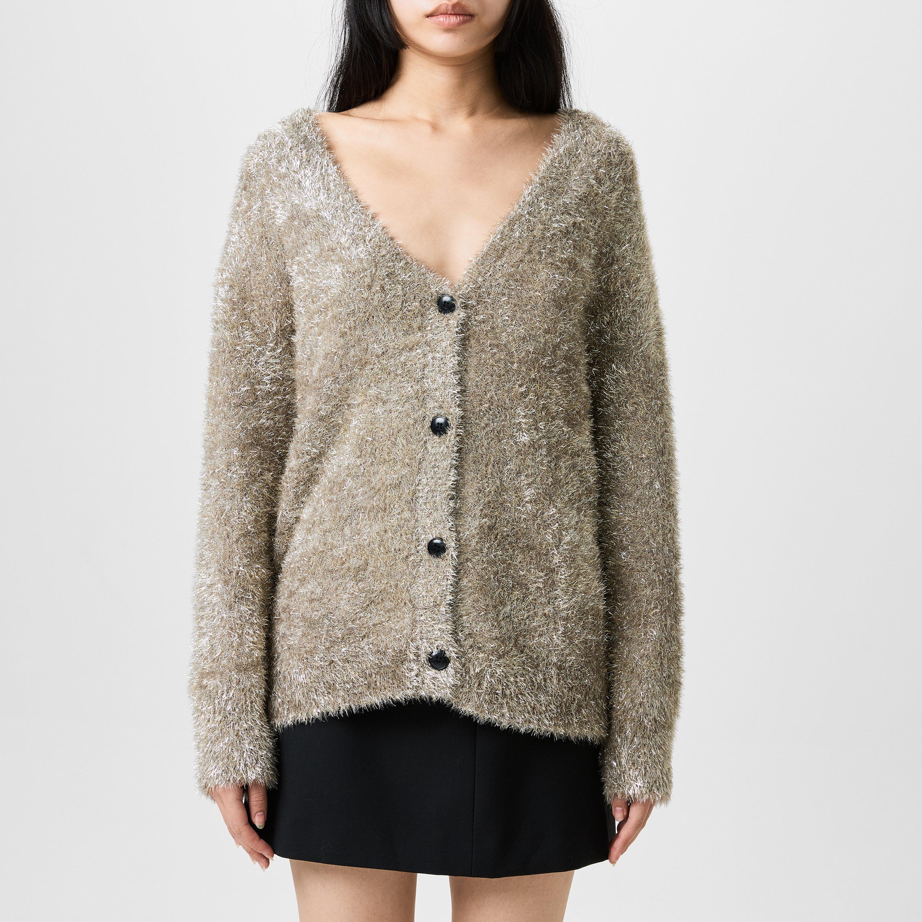 Gunmetal - Never Fully Dressed - Metallic Knit Cardigan - 3