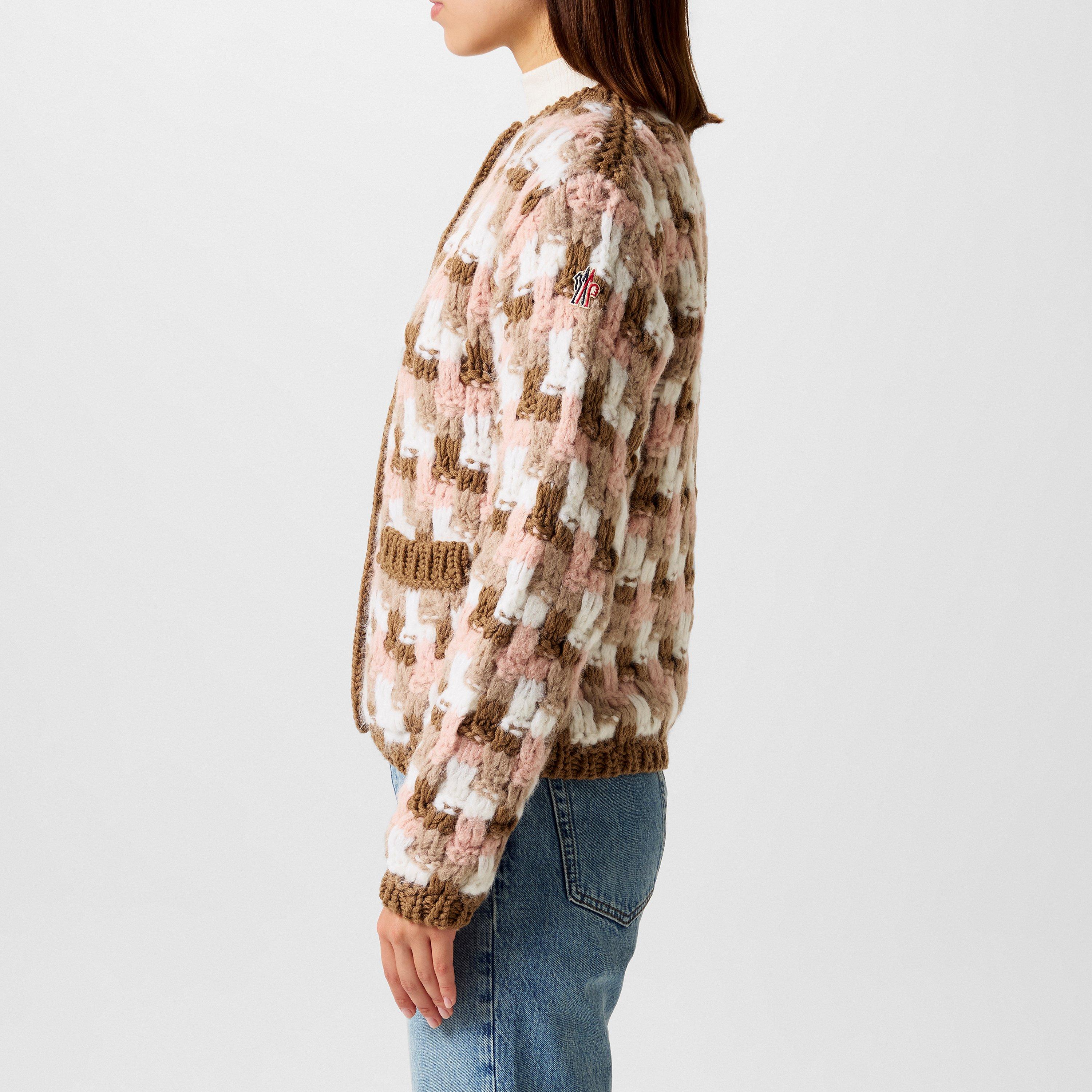 Pink Chk P52 - Moncler Grenoble - Patterned Cardigan - 2