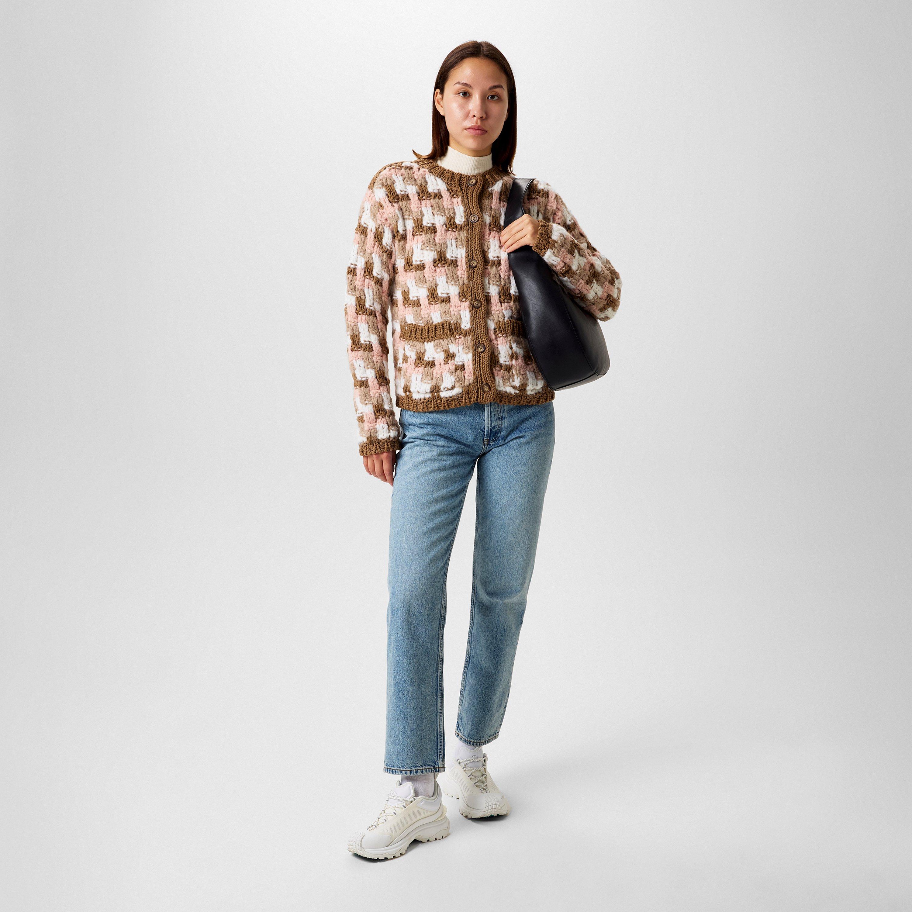 Pink Chk P52 - Moncler Grenoble - Patterned Cardigan - 4