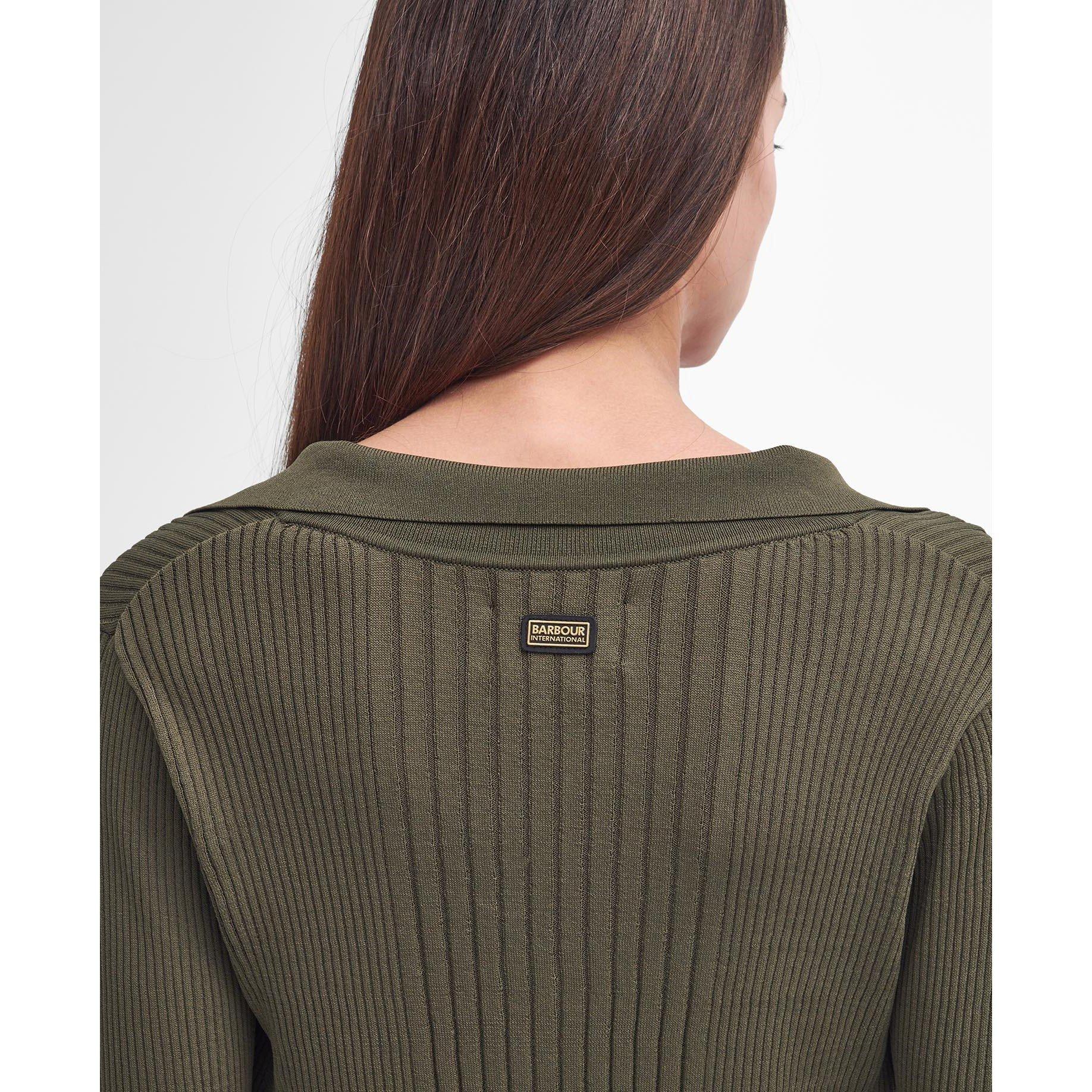 Empire Green - Barbour International - Mondale Zip-Up Cardigan - 6