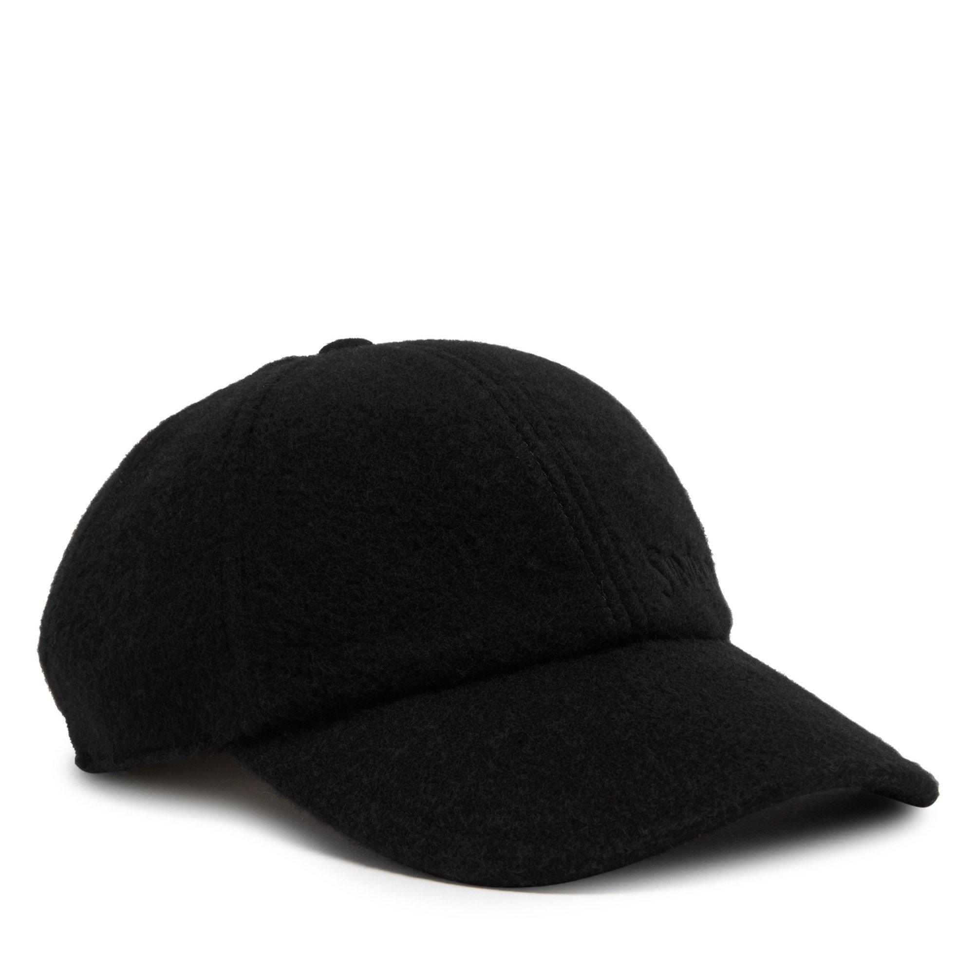 BLACK - Saint Laurent - CASHMERE LOGO CAP - 1