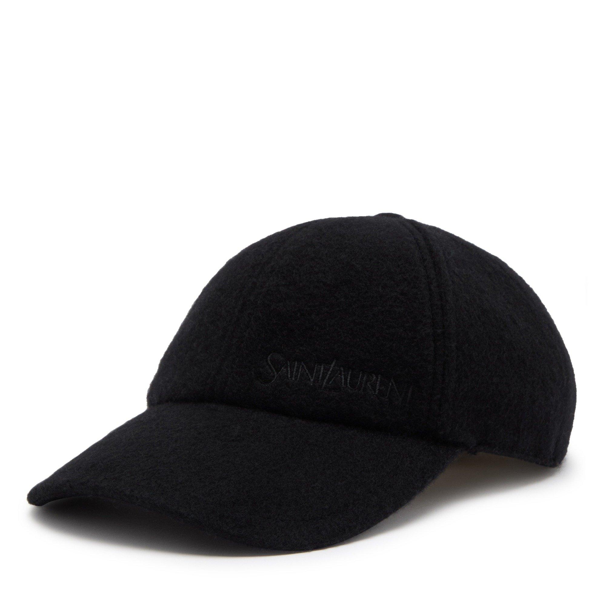 BLACK - Saint Laurent - CASHMERE LOGO CAP - 2