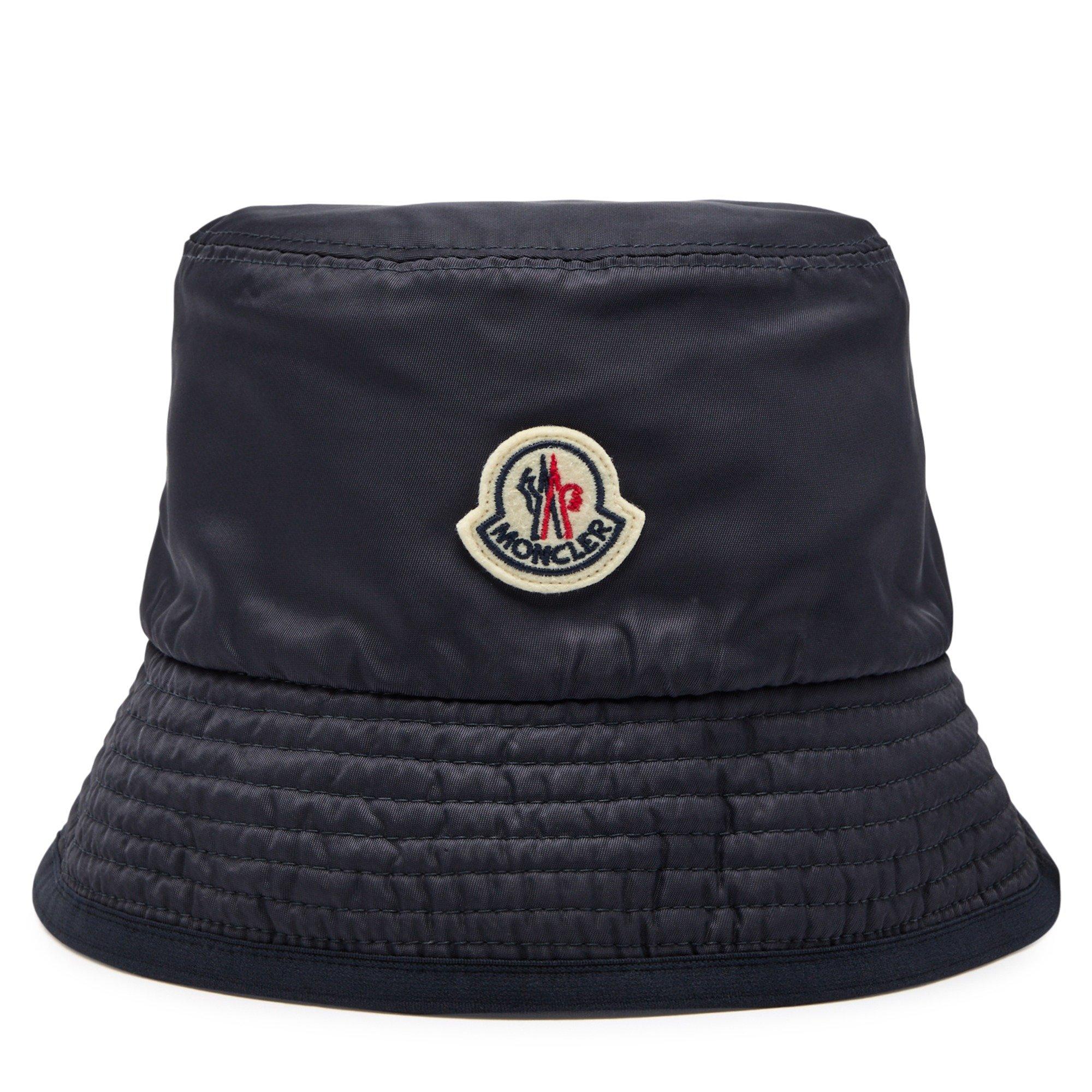 NAVY - Moncler - MONC LOGO BUCKET HAT - 4