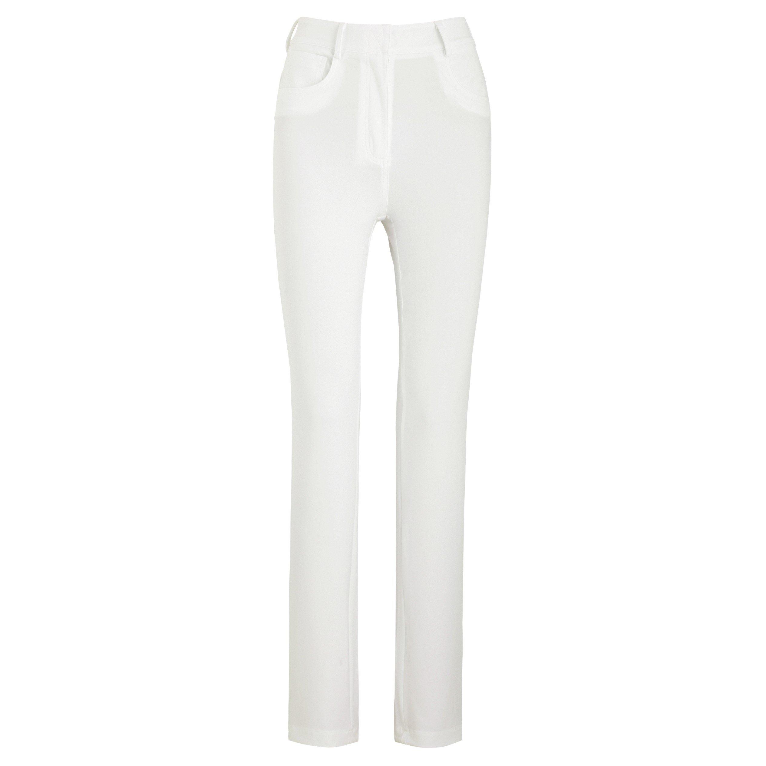 WHITE - Norma Kamali - TR HIGH WST BOOT LEG JEANS
