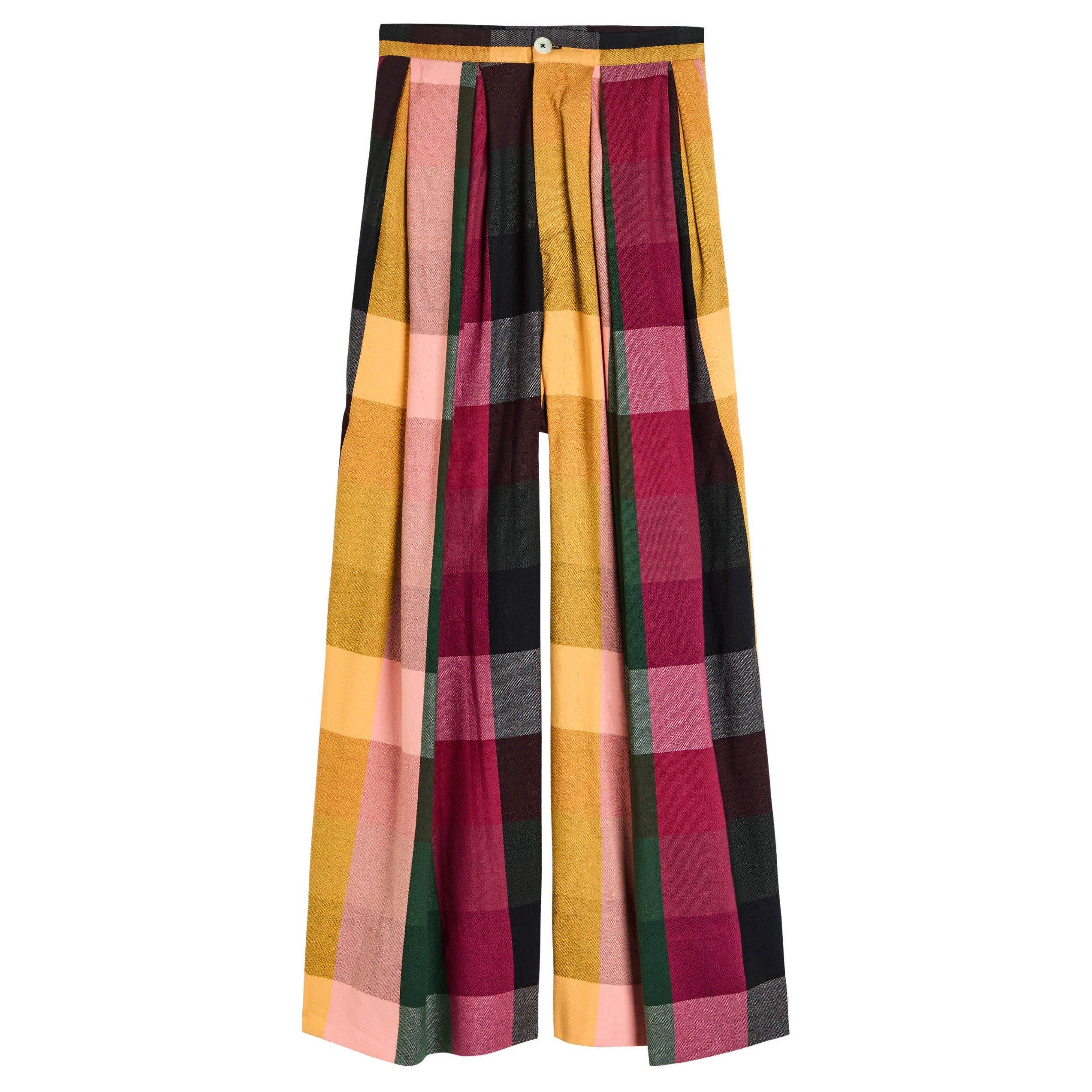 STRIPE - Marrakshi - HIGH WAISTED PLEATED TROUSERS