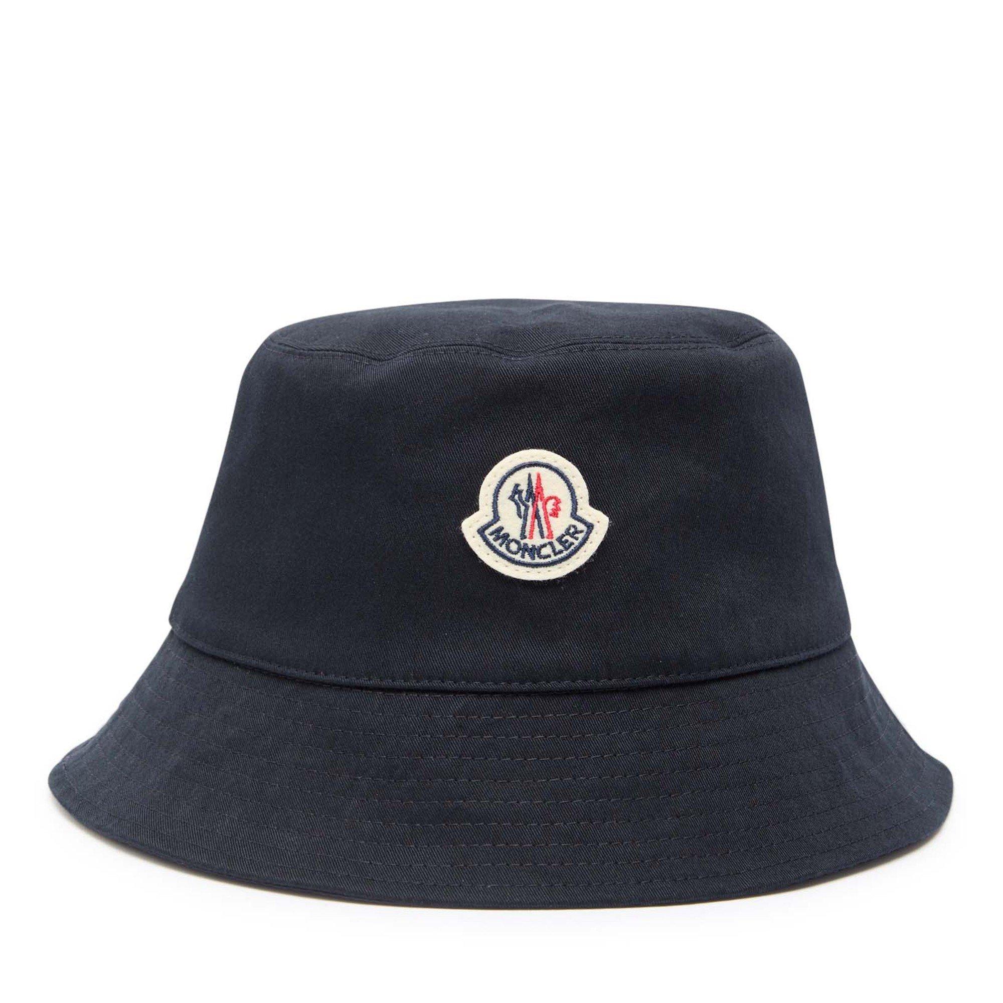 NAVY - Moncler - MON BADGE BUCKET HAT