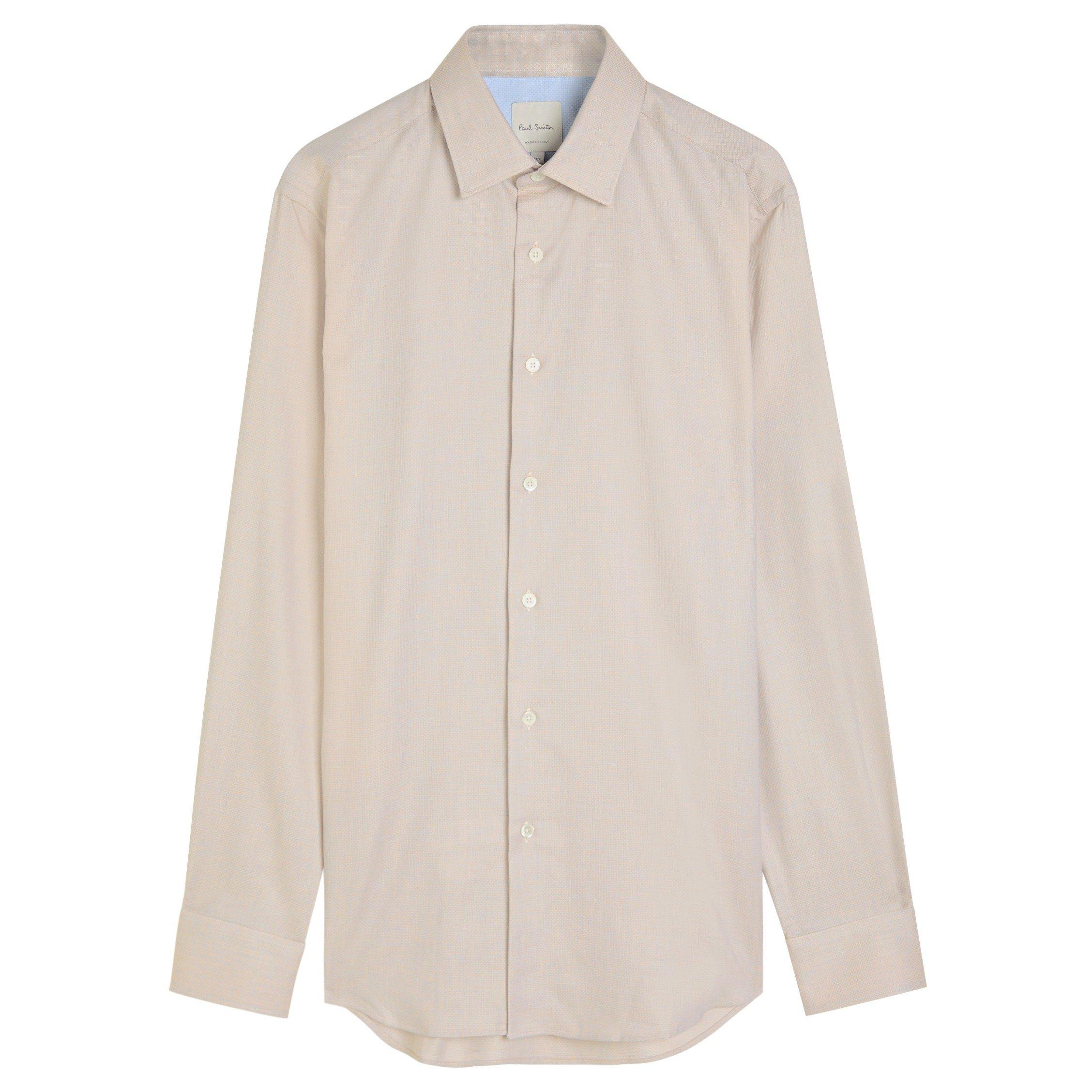 BEIGE - Paul Smith - PS TEXTURED FORMAL LS SHIRT