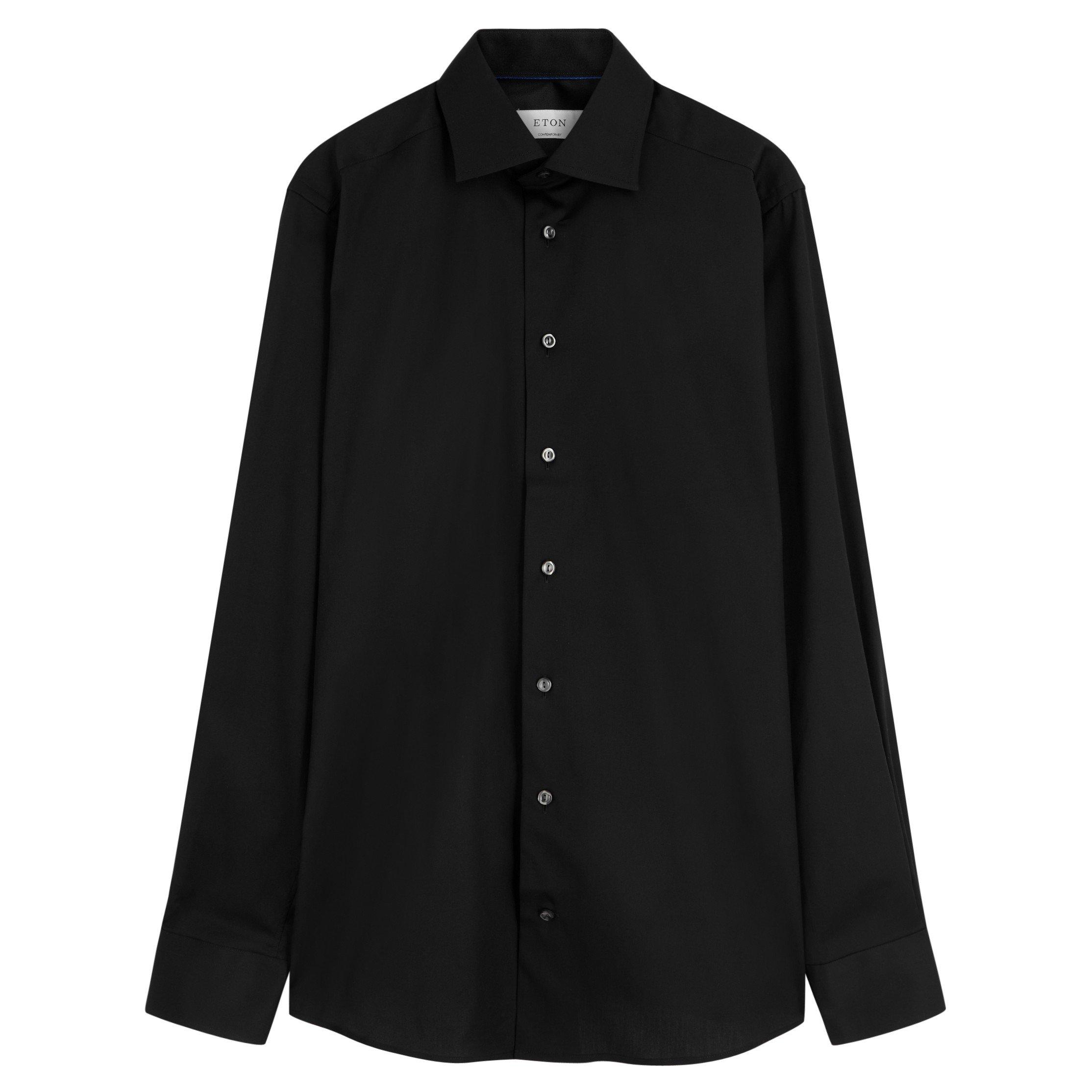 BLACK - Eton - ETON SHIRT LS SIGNTRE TWLL RLX
