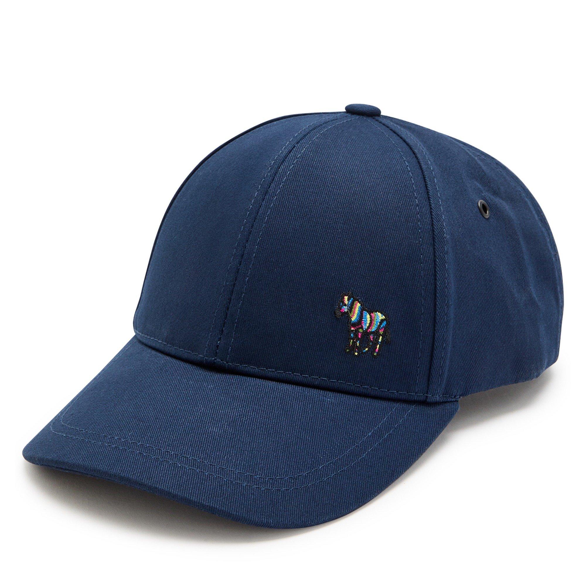 BLUE - Paul Smith - Men's Zebra Embroidered Cotton Baseball Cap - 2
