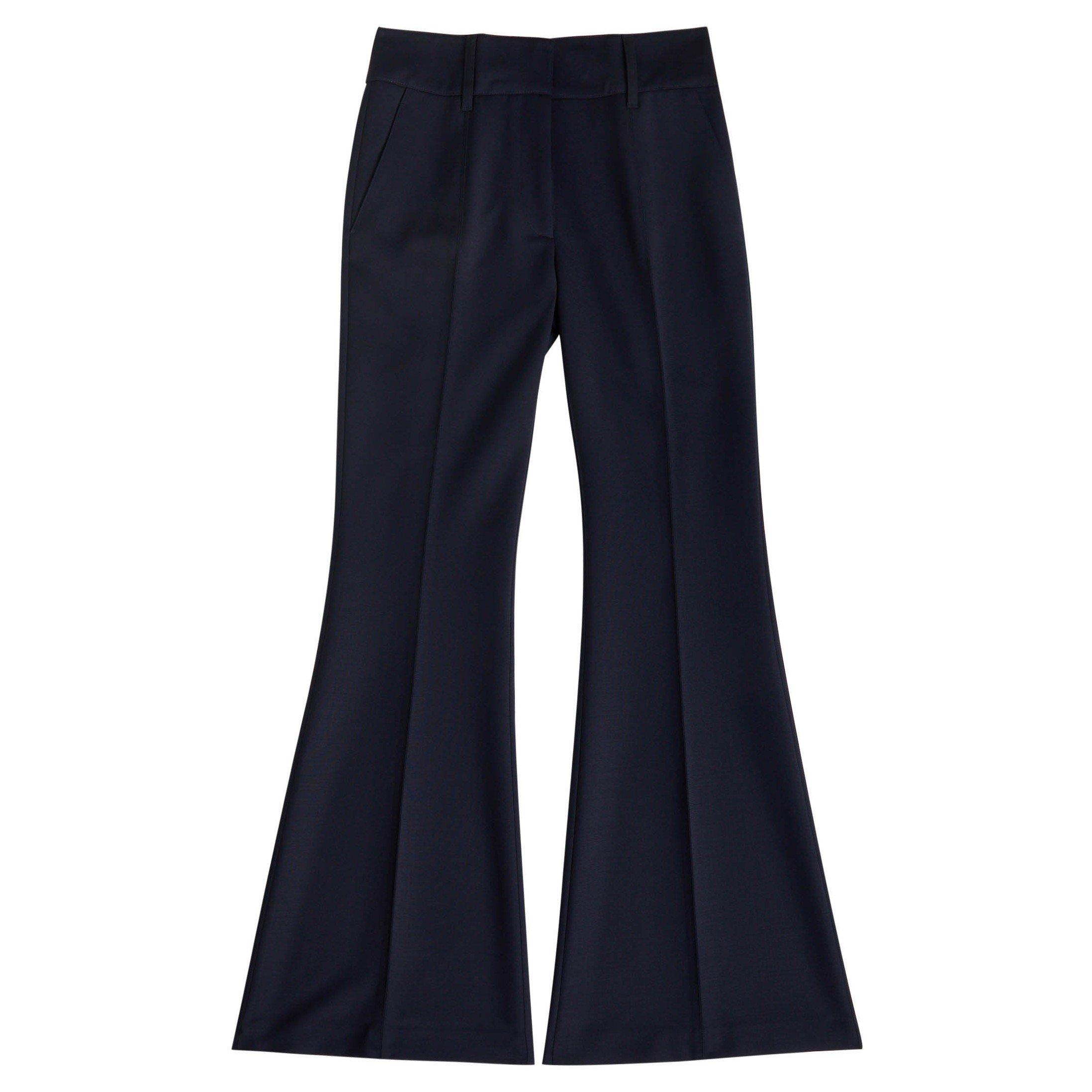 NAVY - Gabriela Hearst - Women's Rhein Wool Flared Trousers - 1