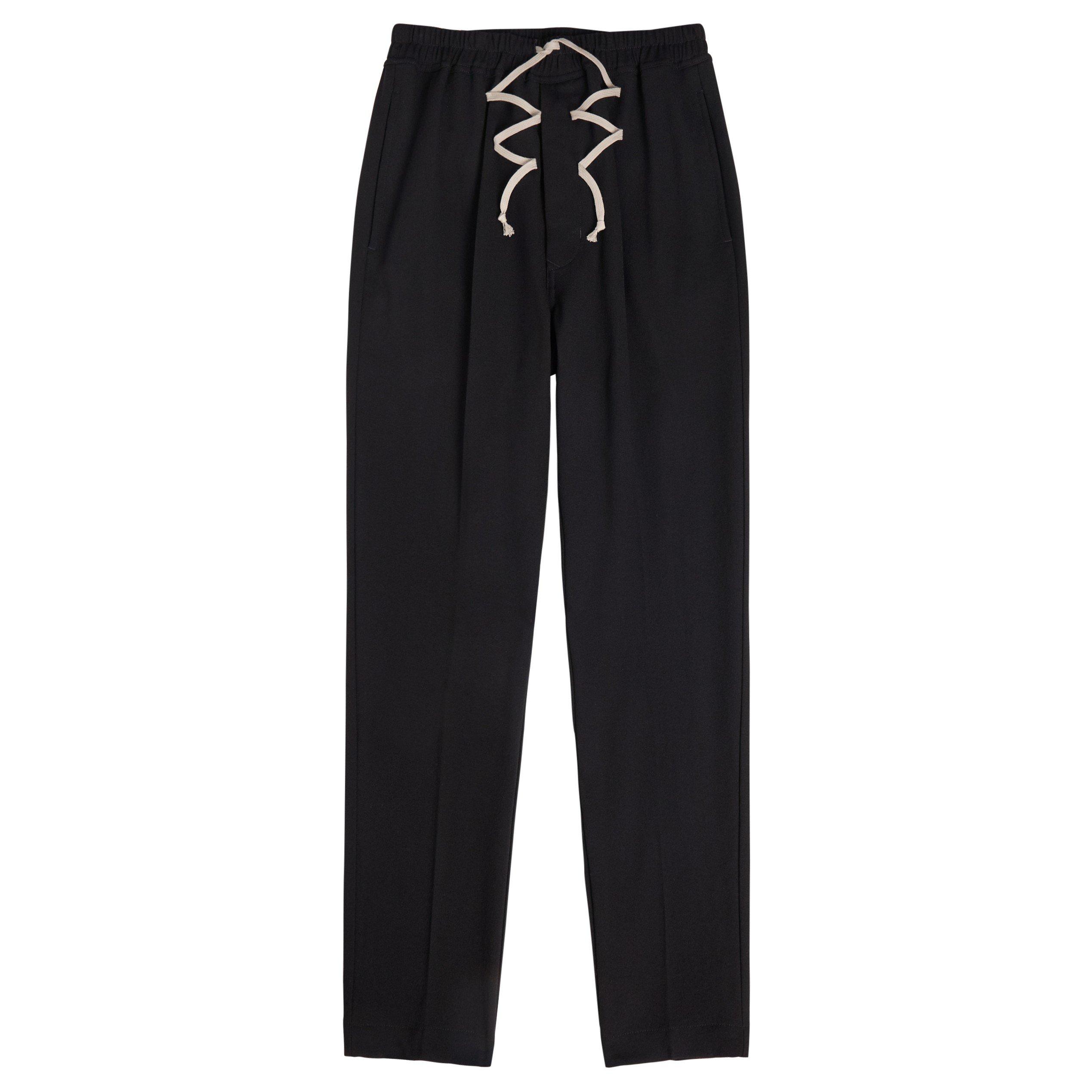 BLACK - Rick Owens - RO DRAWSTRING LONG PANTS