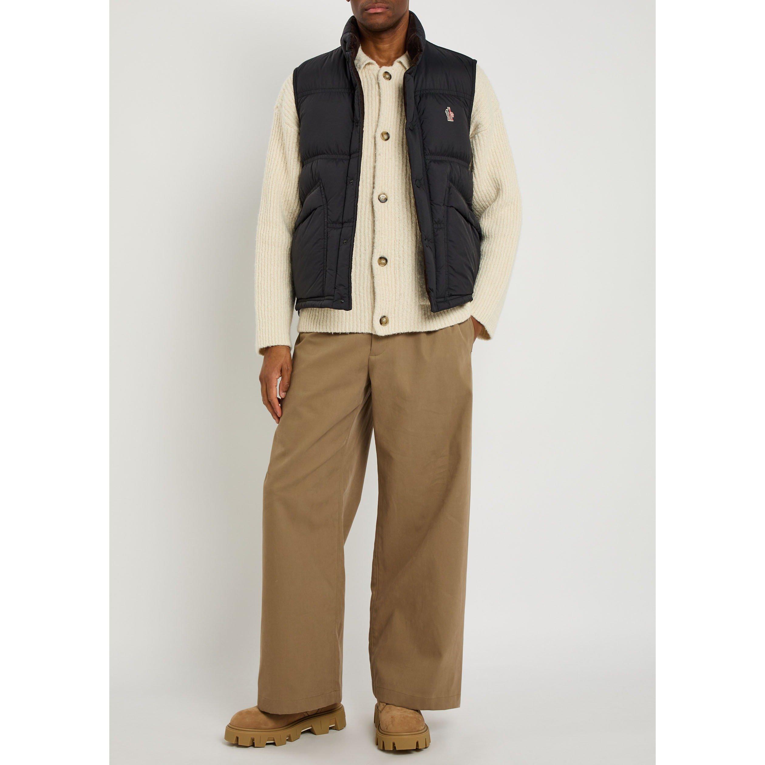 BLACK - Moncler Grenoble - Men's Goose Down Gilet - 5