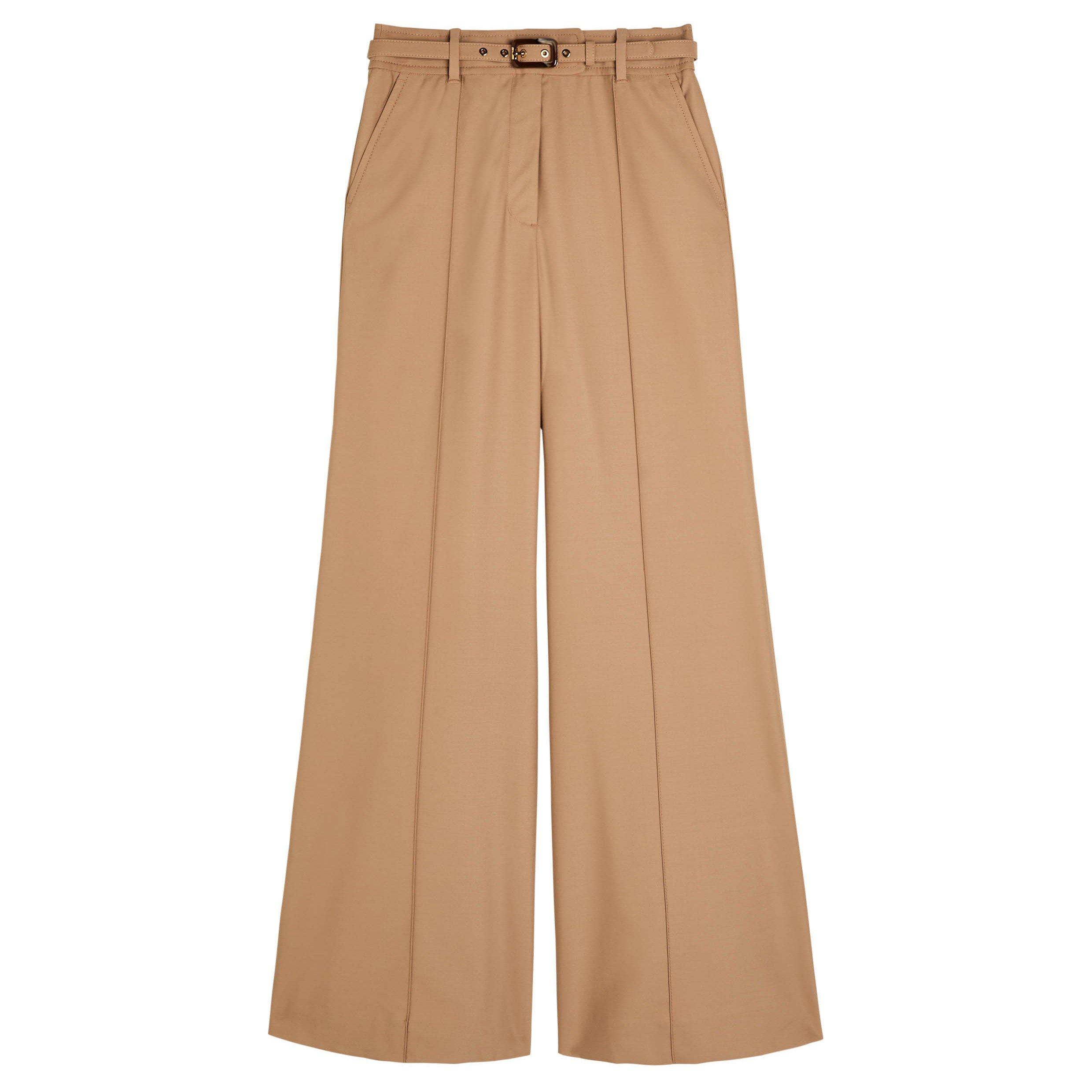 BEIGE - Zimmermann - HYPNOTIC STRETCH WOOL FLARE