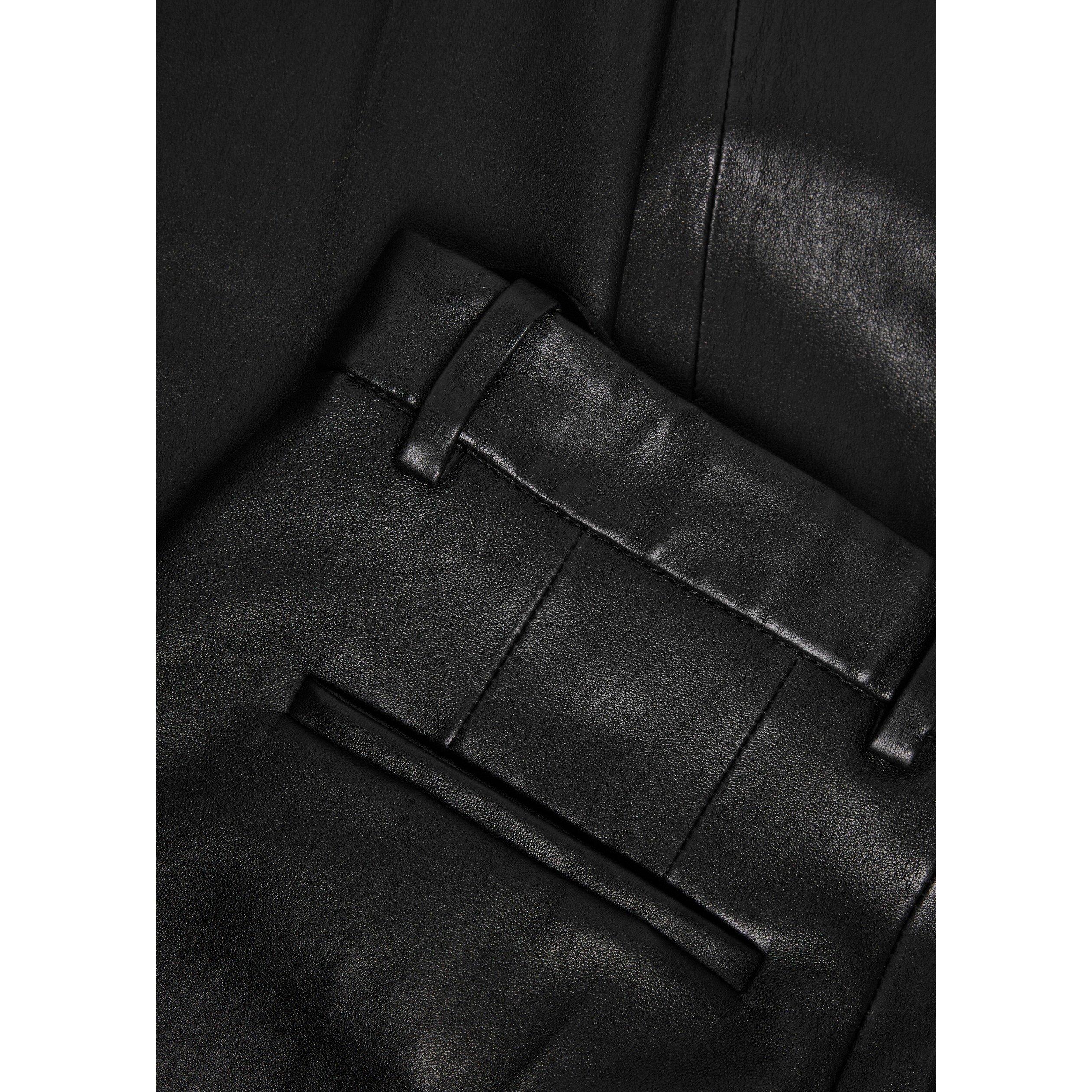 BLACK - Joseph - TR COLEMAN PANT LEATHER STRETC - 4