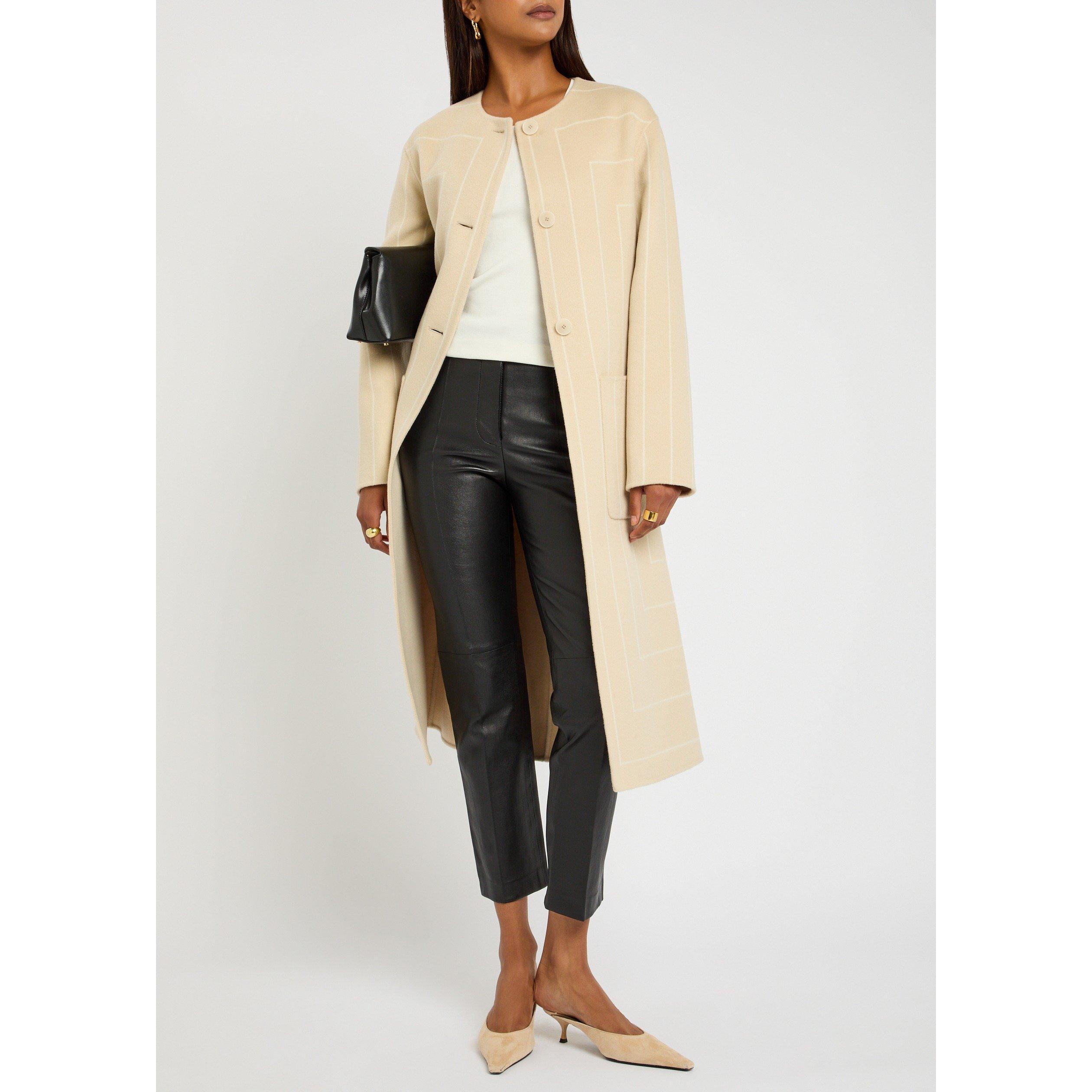 BLACK - Joseph - TR COLEMAN PANT LEATHER STRETC - 5