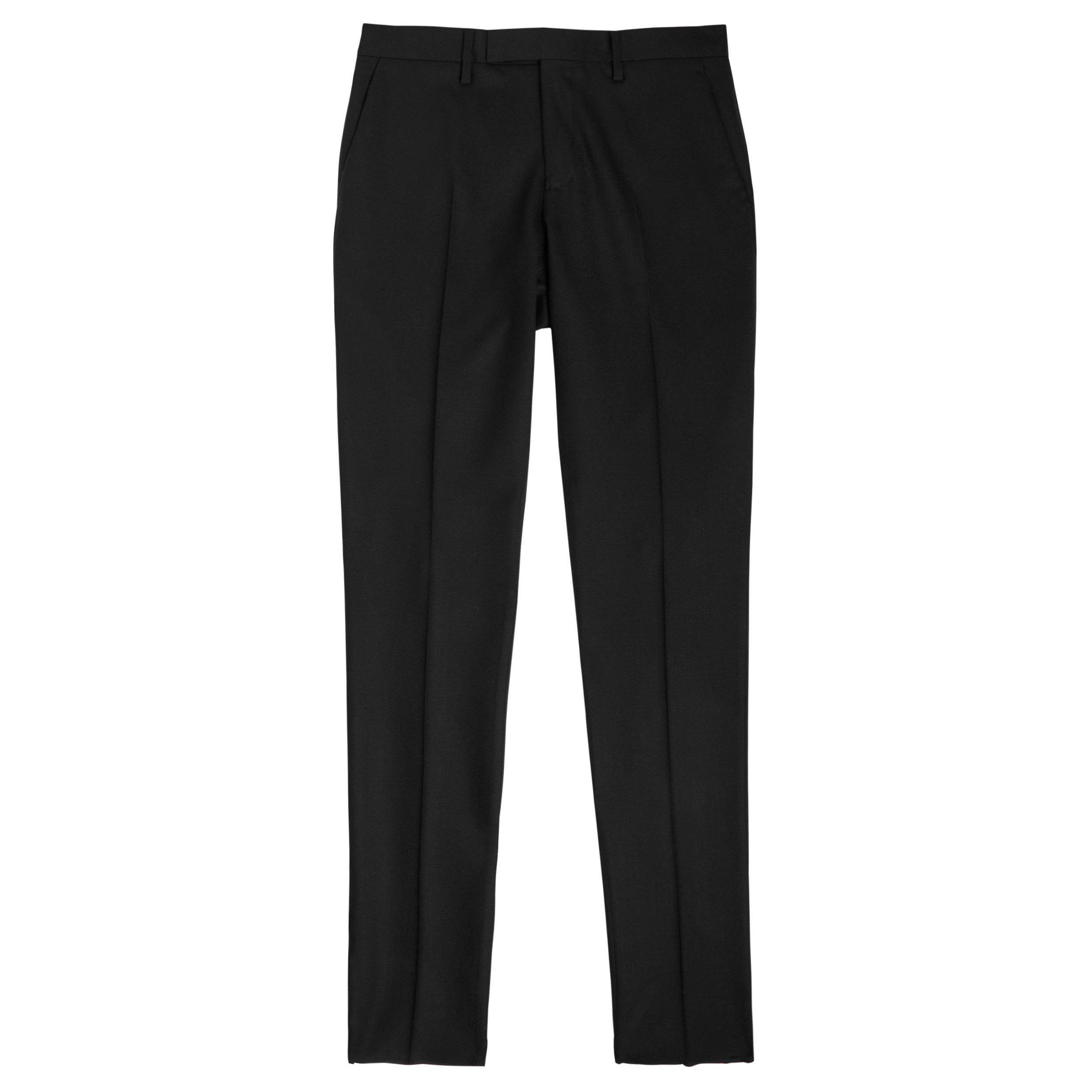 BLACK - Lardini - Men's Wool Tailored Trousers