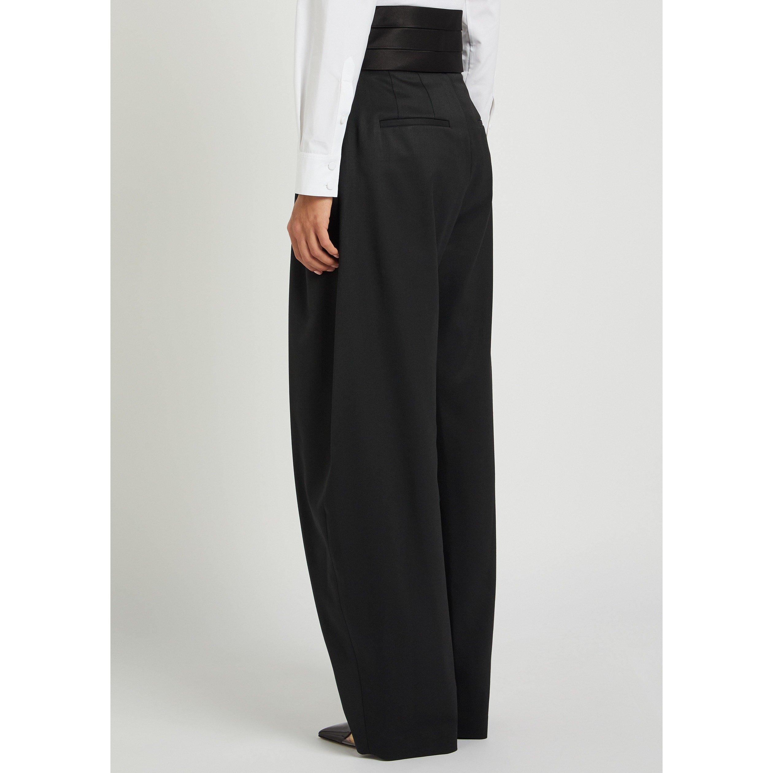 BLACK - Alaia - TUX ROUND PANTS - 3