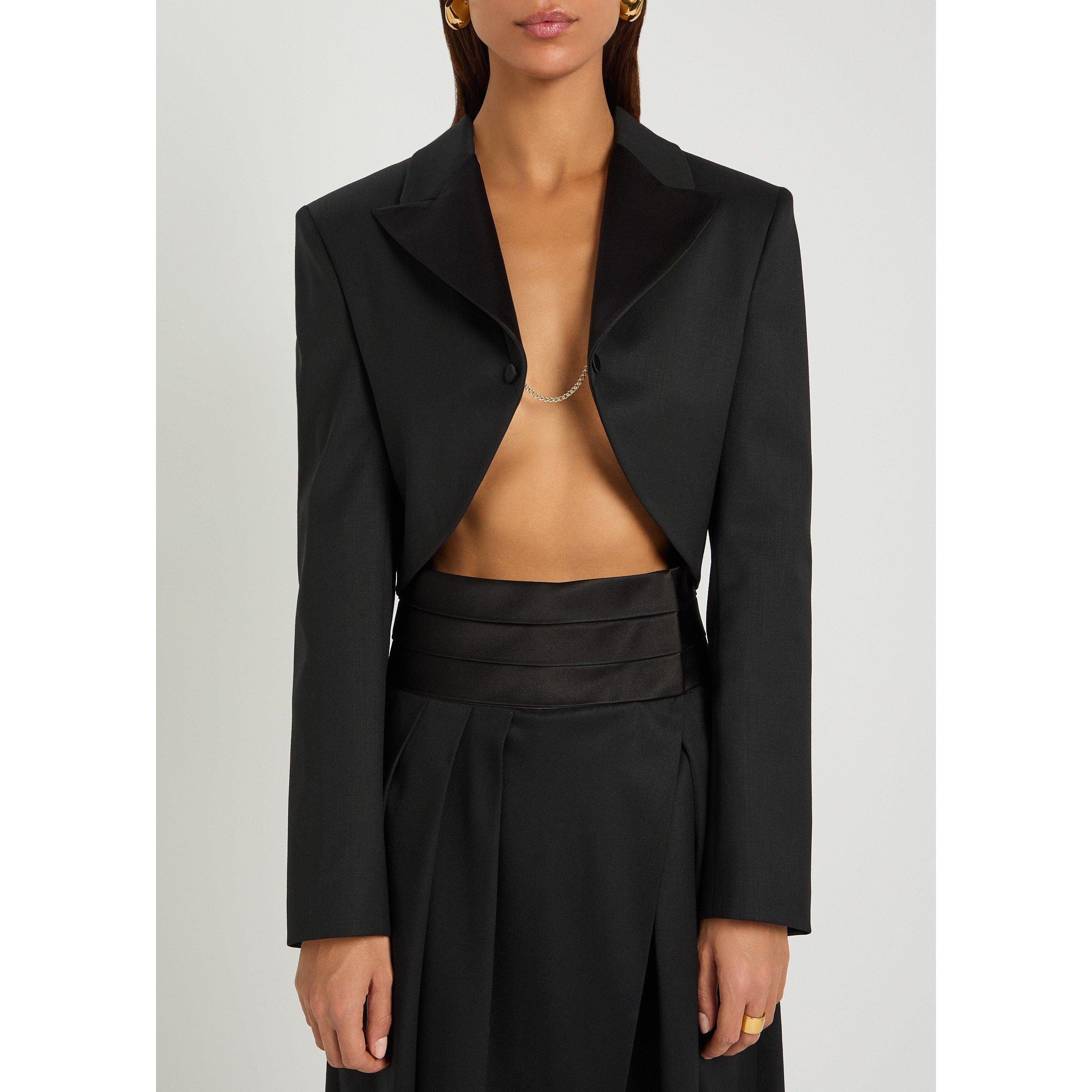 BLACK - Alaia - TUXEDO BOLERO - 2
