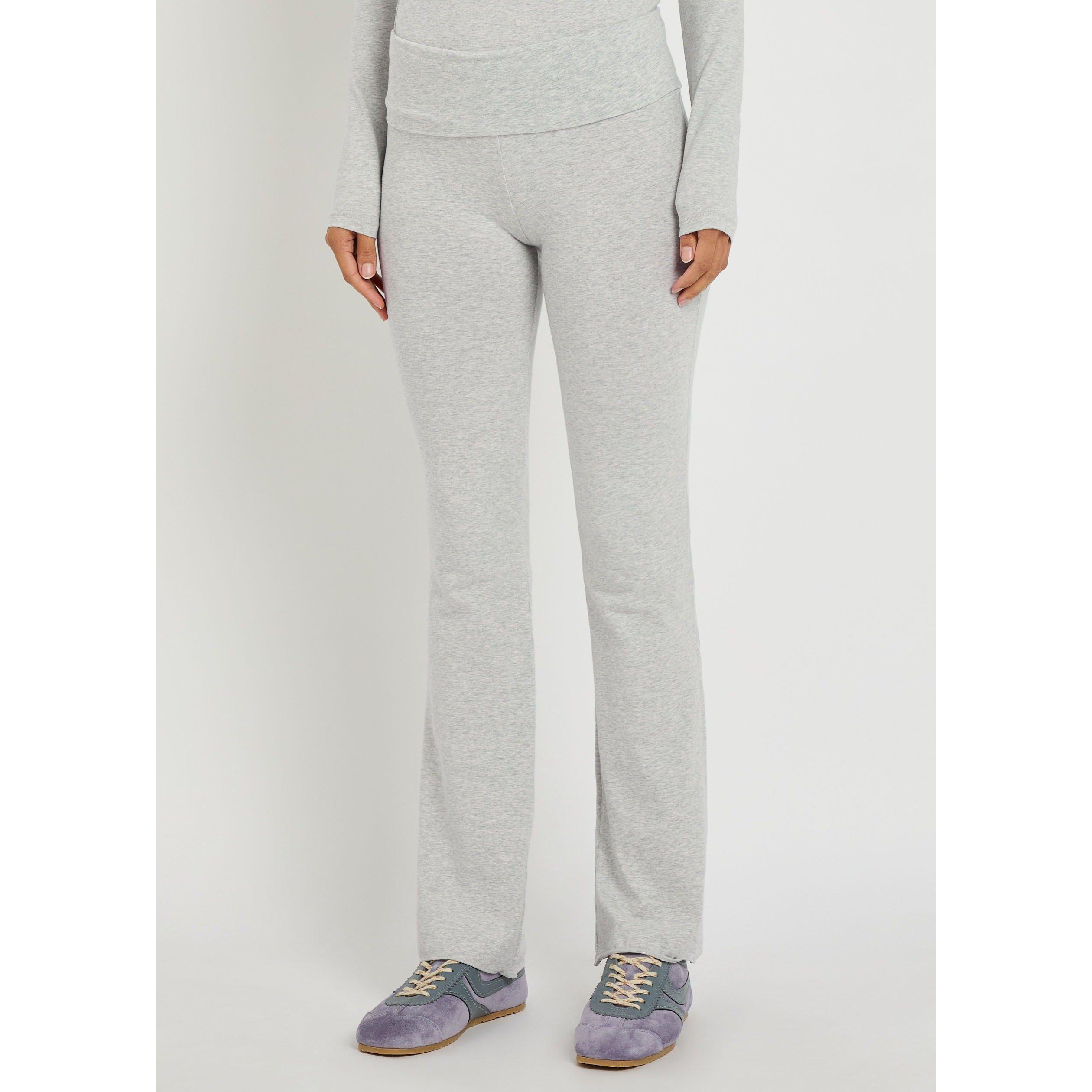 LIGHT GREY - SKIMS - TR COTTON JERSEY FOLDOVER PANT - 2