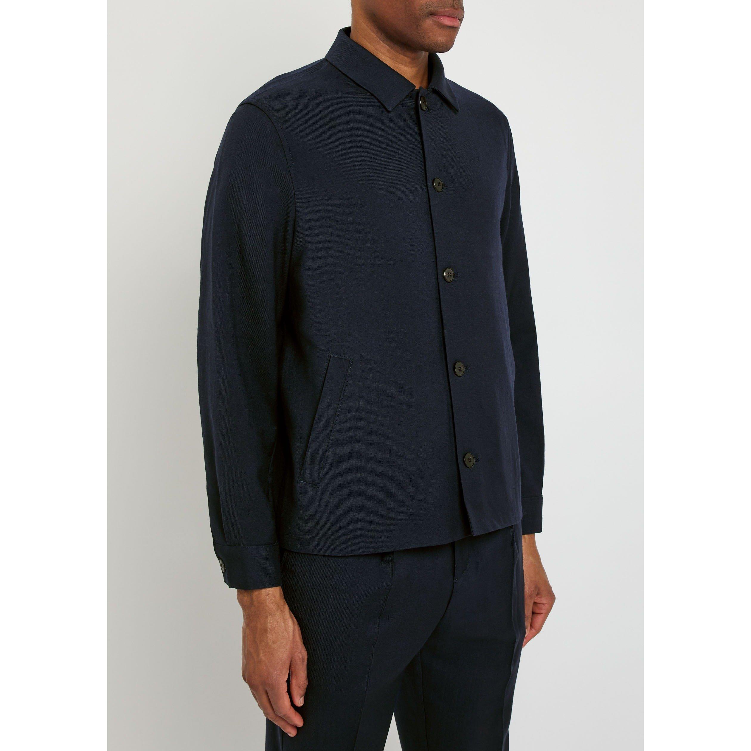 NAVY - Sunspel - SUN JKT SMRT WOOL - 2