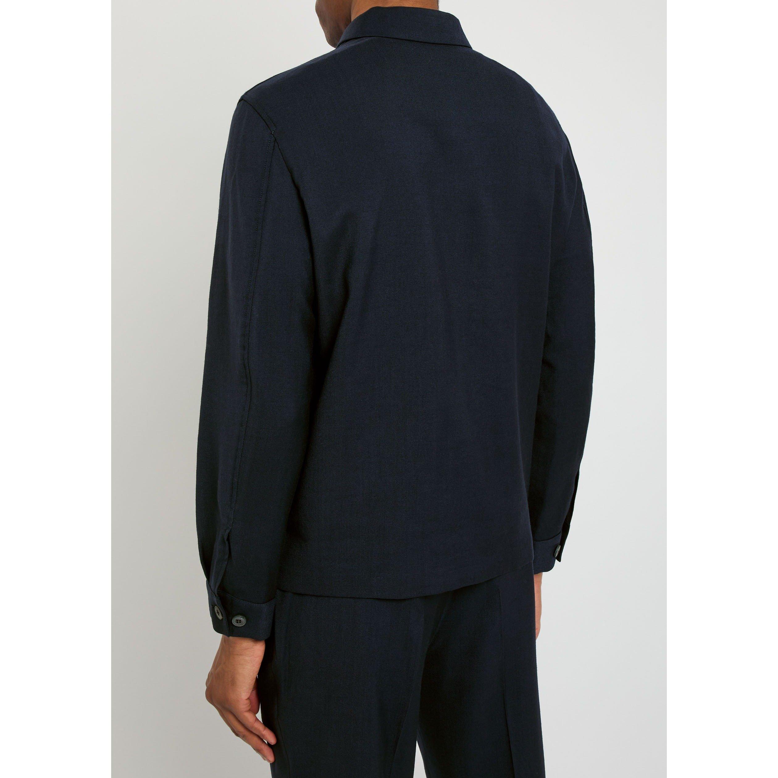 NAVY - Sunspel - SUN JKT SMRT WOOL - 3