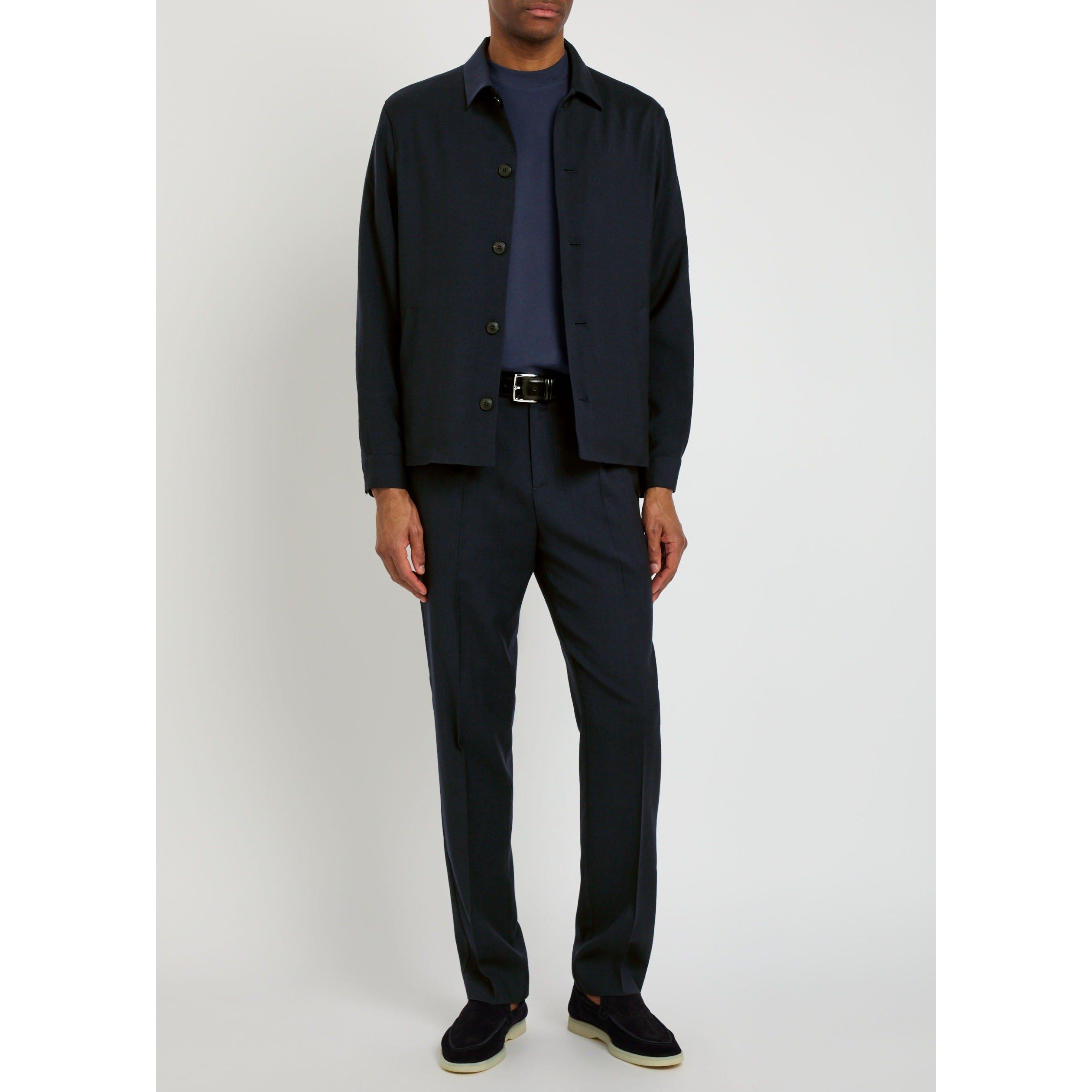 NAVY - Sunspel - SUN JKT SMRT WOOL - 5