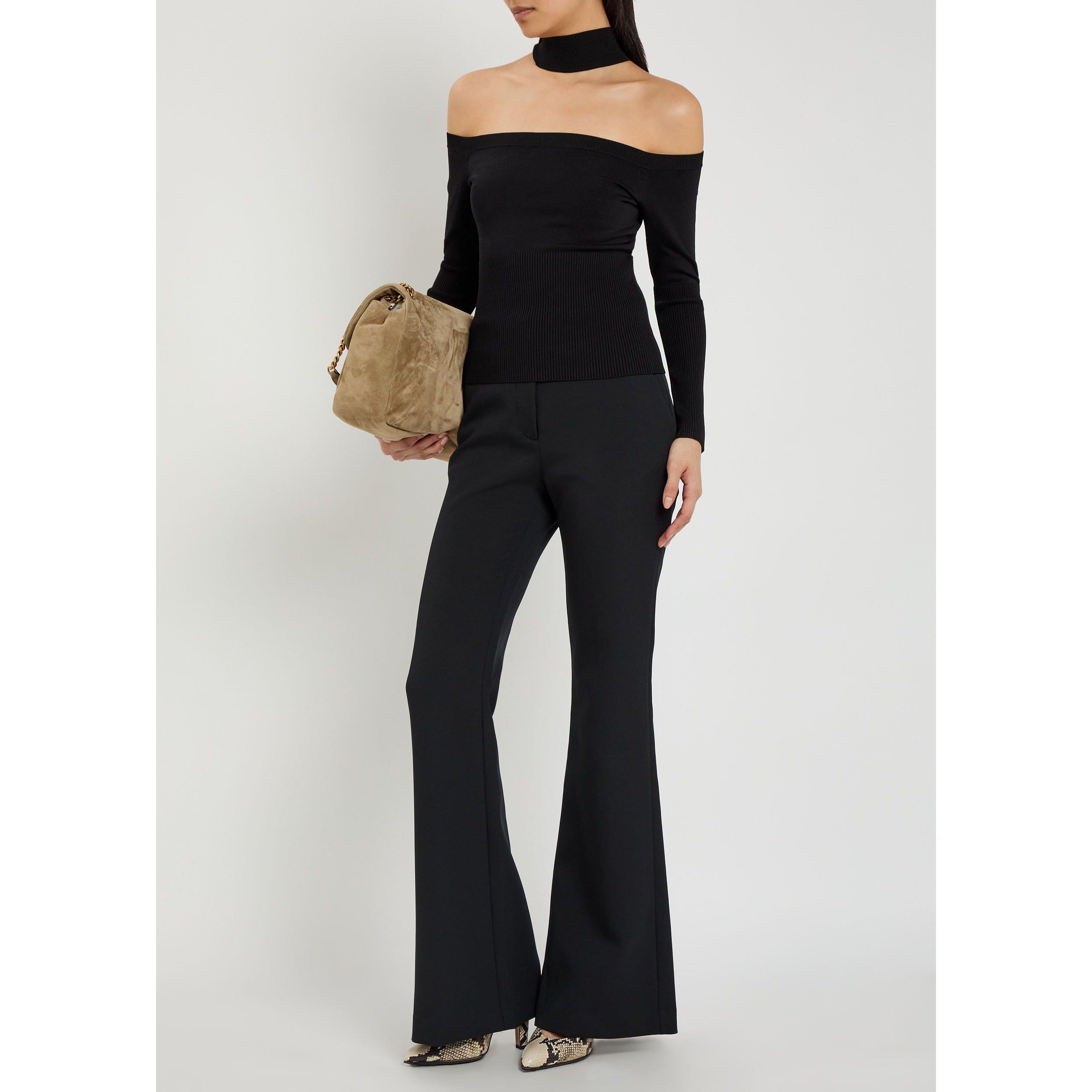 BLACK - Jonathan Simkhai - Women's Kenna Flared Trousers - 5