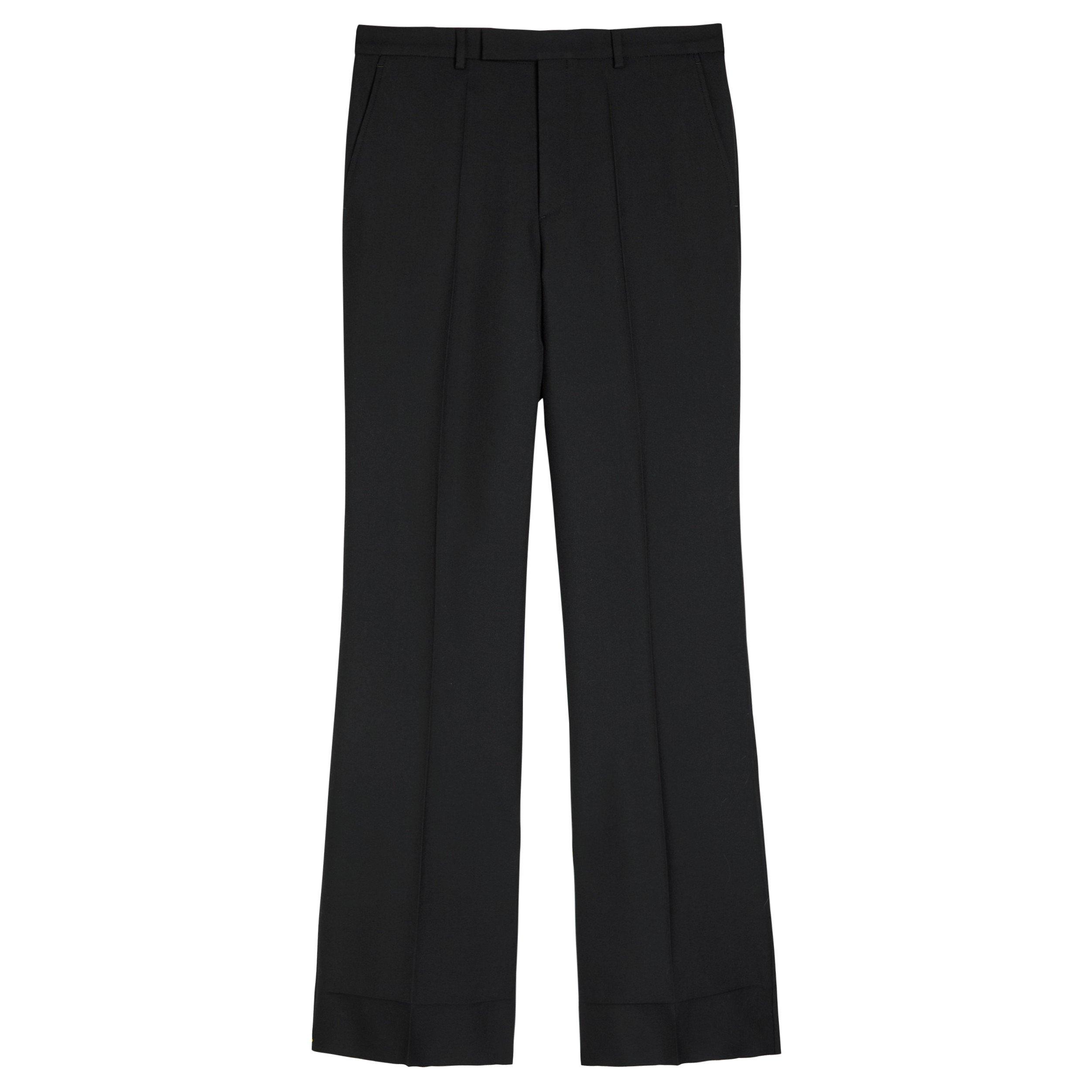 BLACK - Valentino - VAL WOOL POLY TROUSER - 1