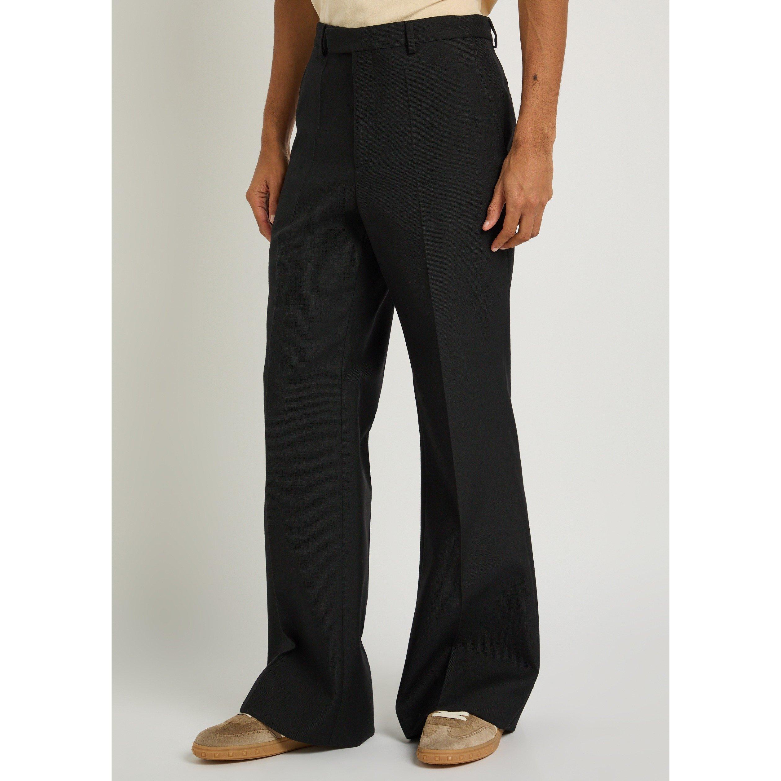 BLACK - Valentino - VAL WOOL POLY TROUSER - 2