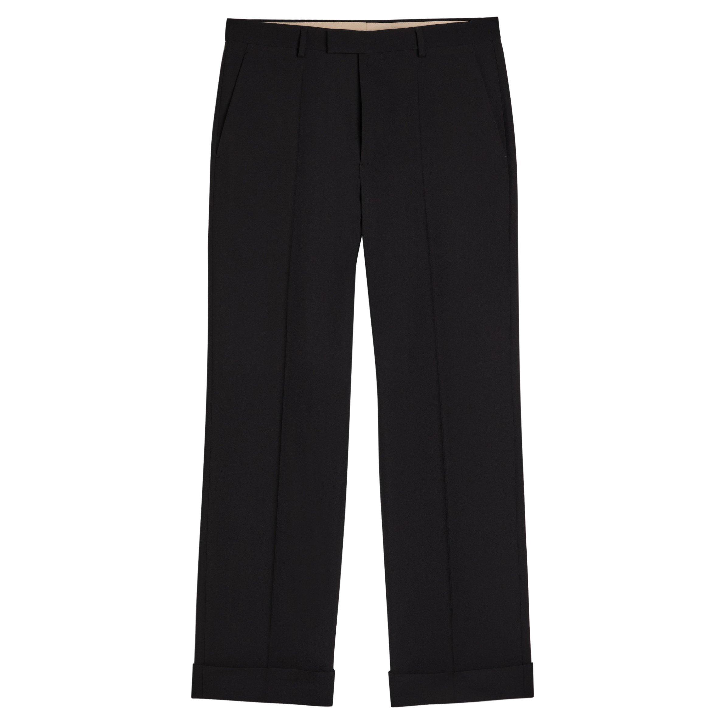 BLACK - Valentino - VAL TAILORING WOOL TROUSER - 1