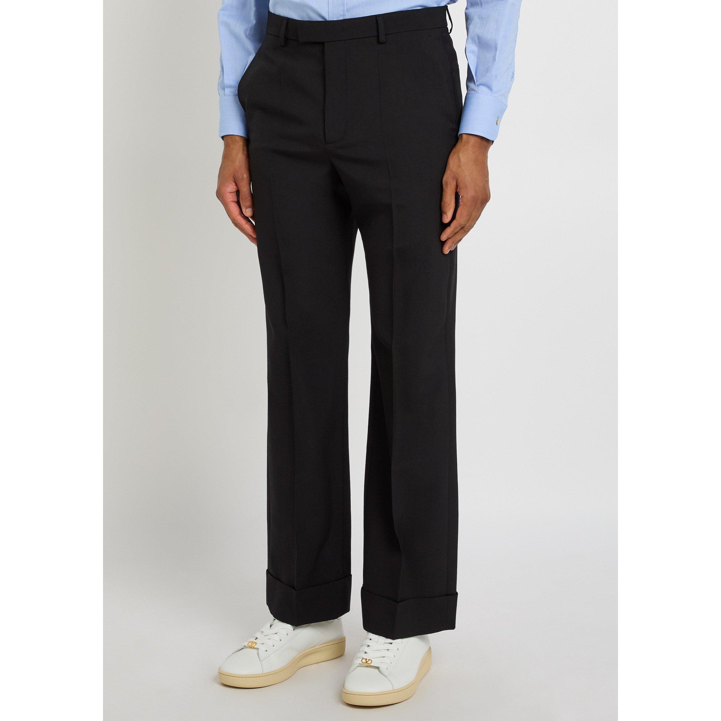 BLACK - Valentino - VAL TAILORING WOOL TROUSER - 2