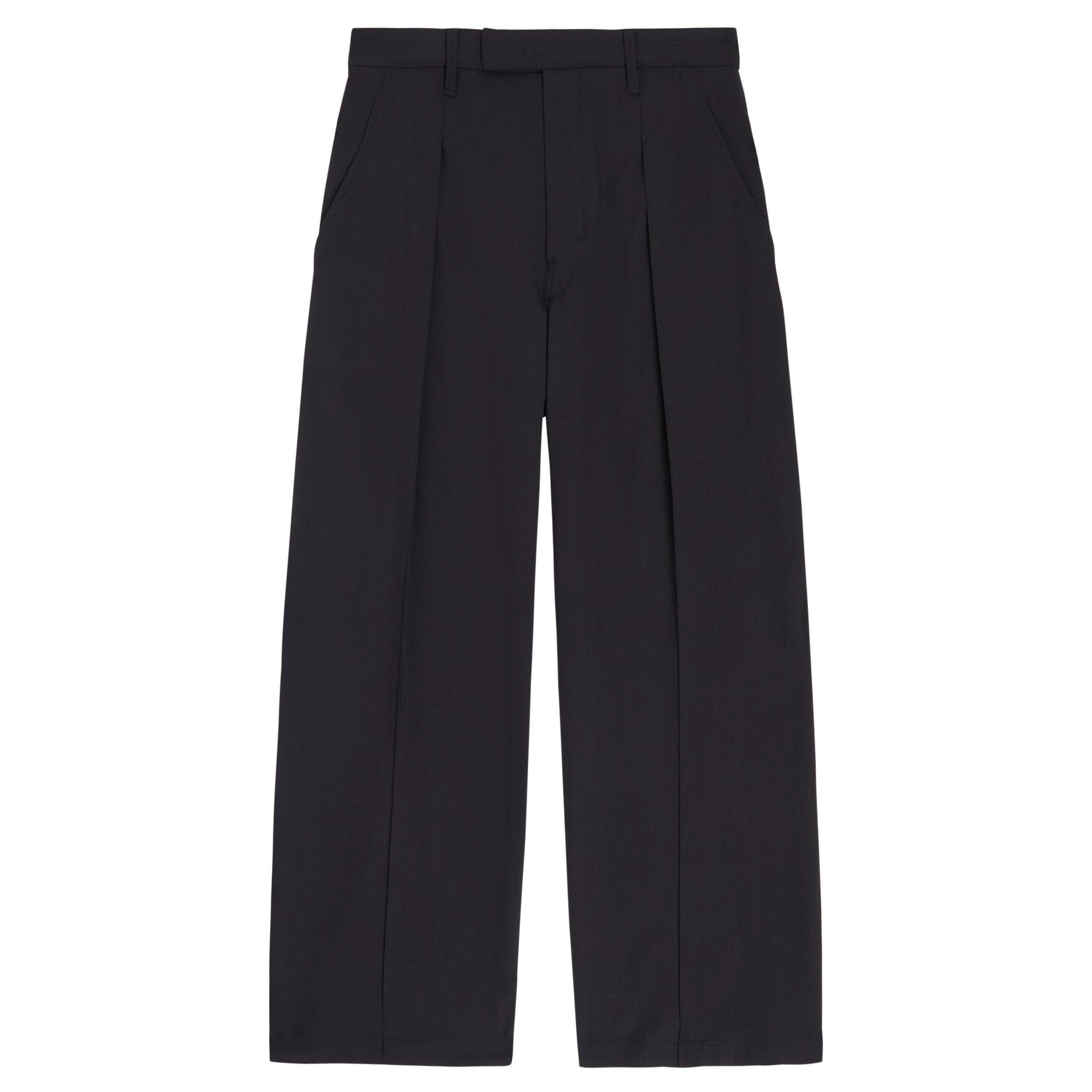 BLACK - Lemaire - LEMAIRE SINGLE PLEAT PANTS - 1