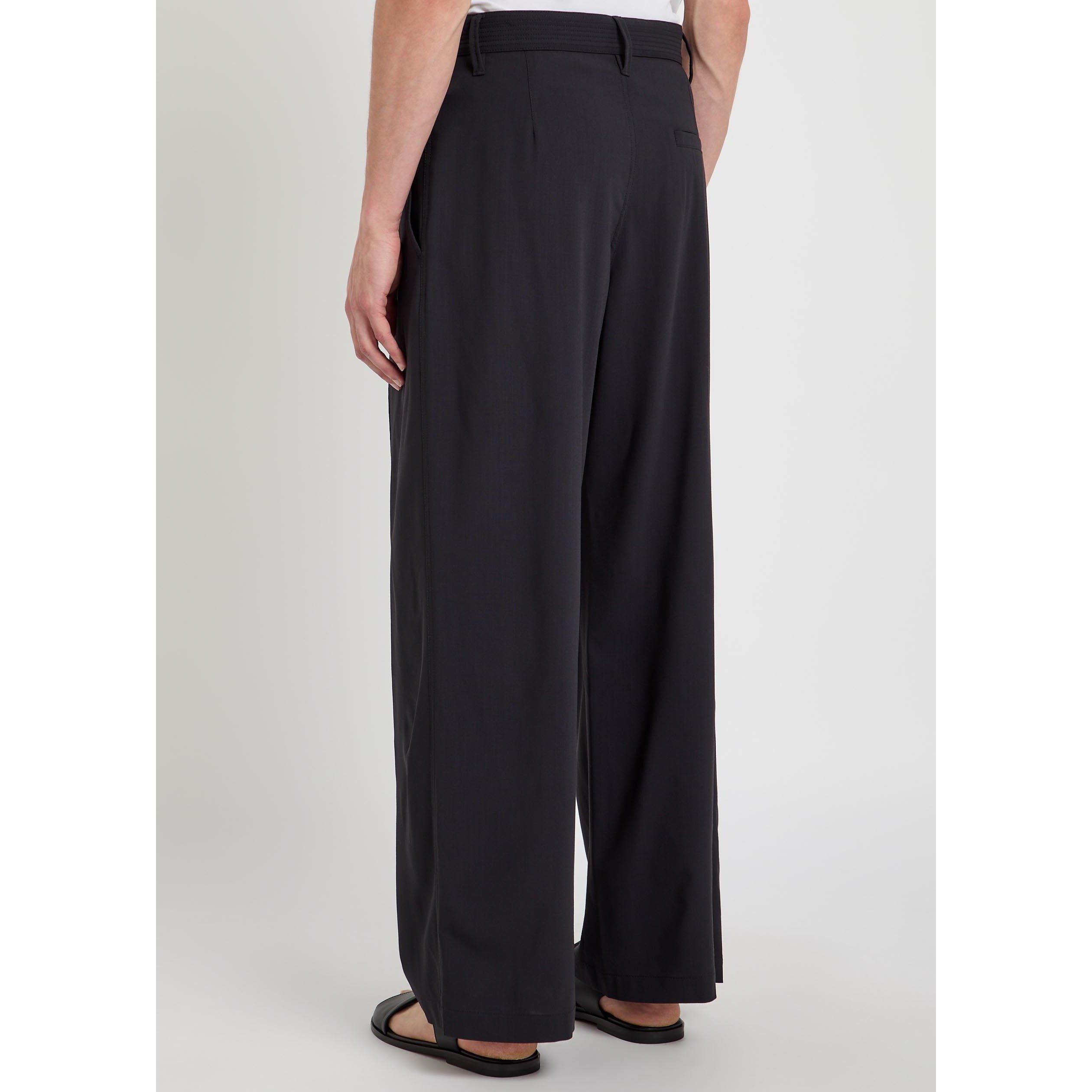 BLACK - Lemaire - LEMAIRE SINGLE PLEAT PANTS - 3