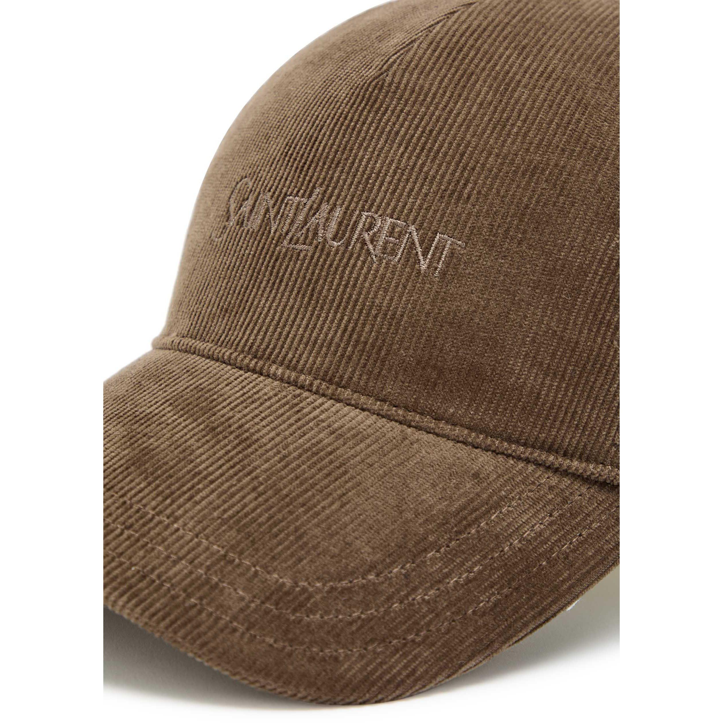 KHAKI - Saint Laurent - Men's Vintage Corduroy Baseball Cap - 3