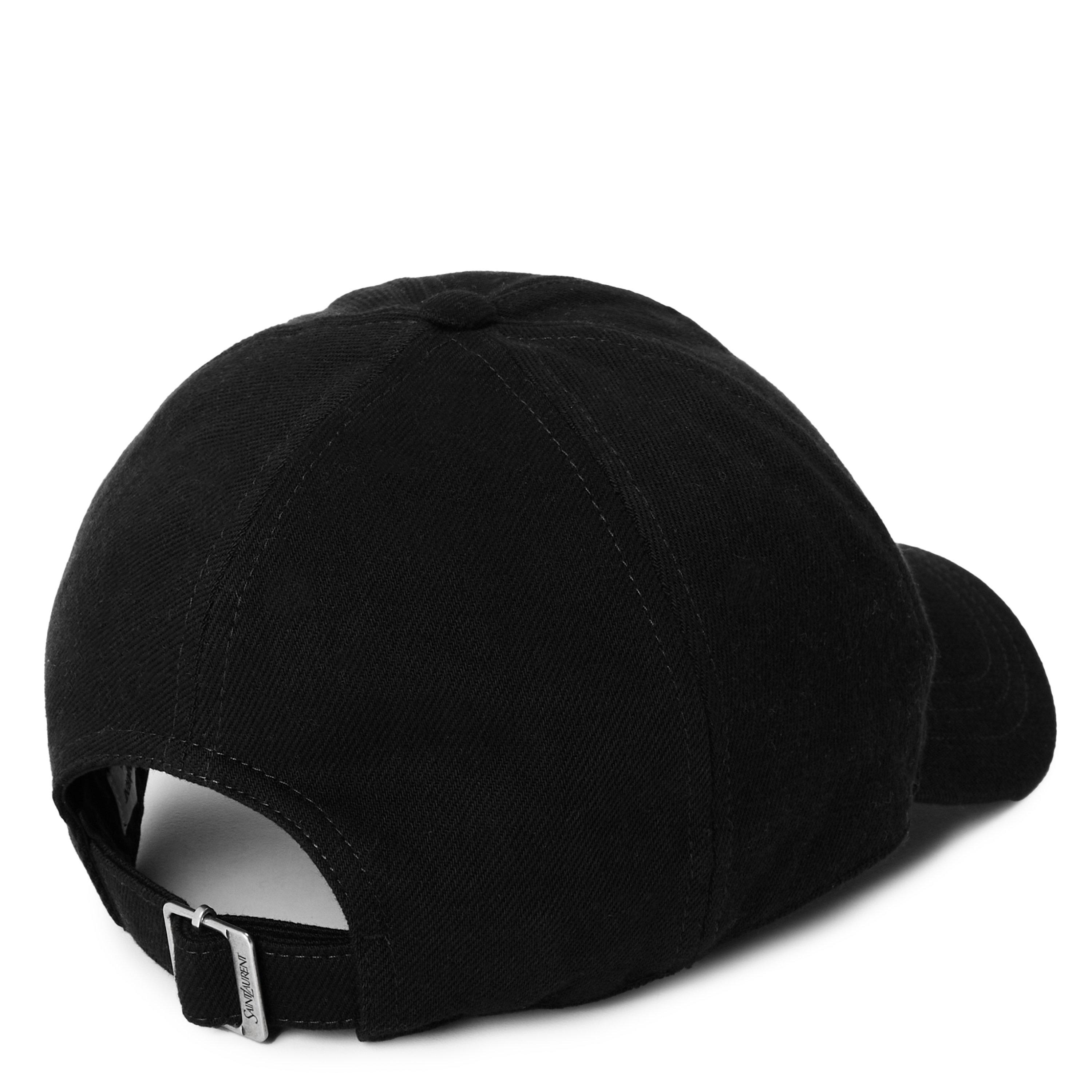 BLACK - Saint Laurent - CASQUETTE LOGO RELIEF/BLA - 2
