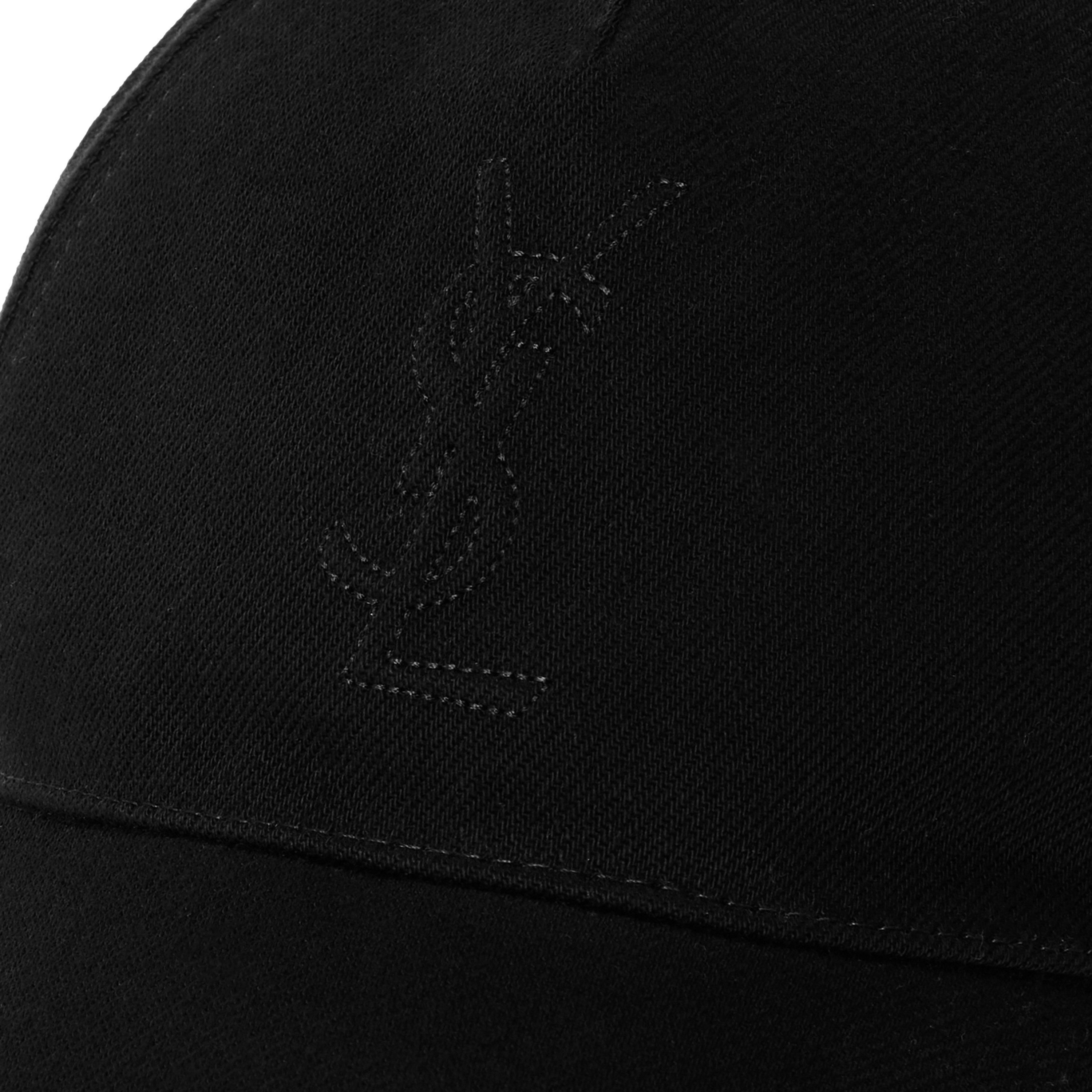 BLACK - Saint Laurent - CASQUETTE LOGO RELIEF/BLA - 3