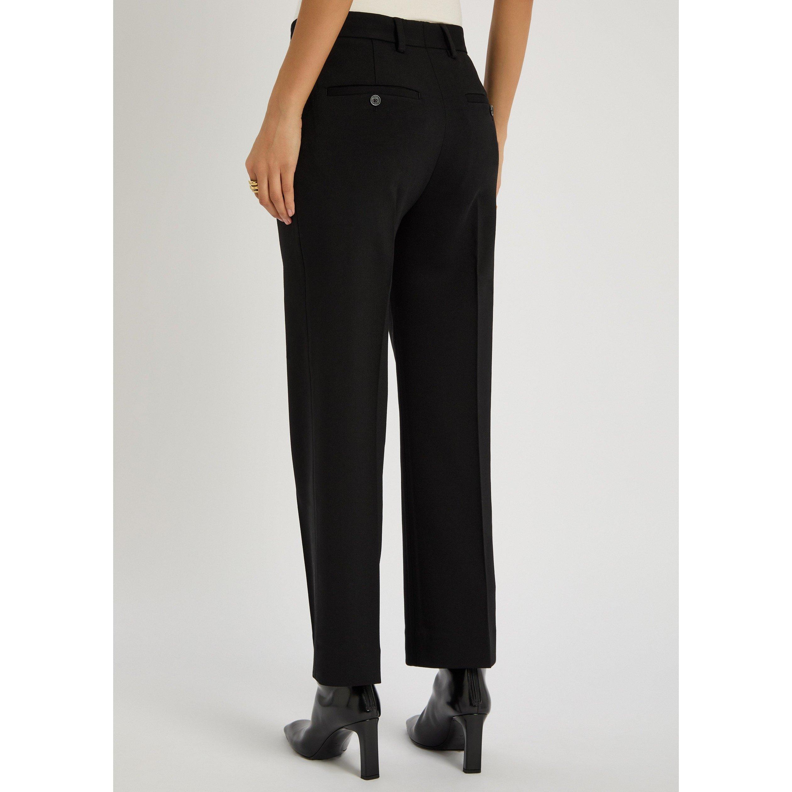 BLACK - Toteme - CROPPED SUIT TROUSER - 3