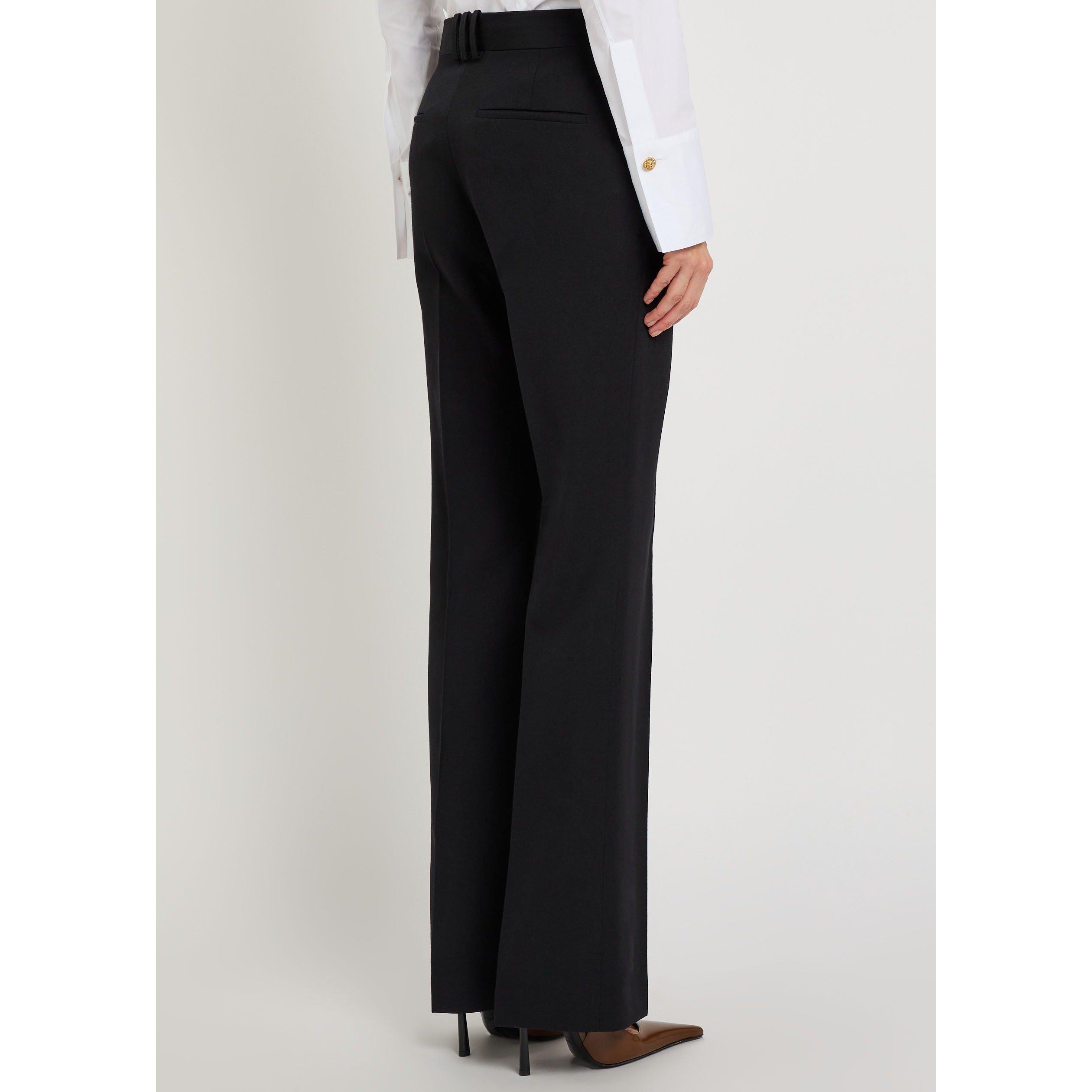 BLACK - Balmain - TAILORED GRAIN DE POUDRE PANT - 3