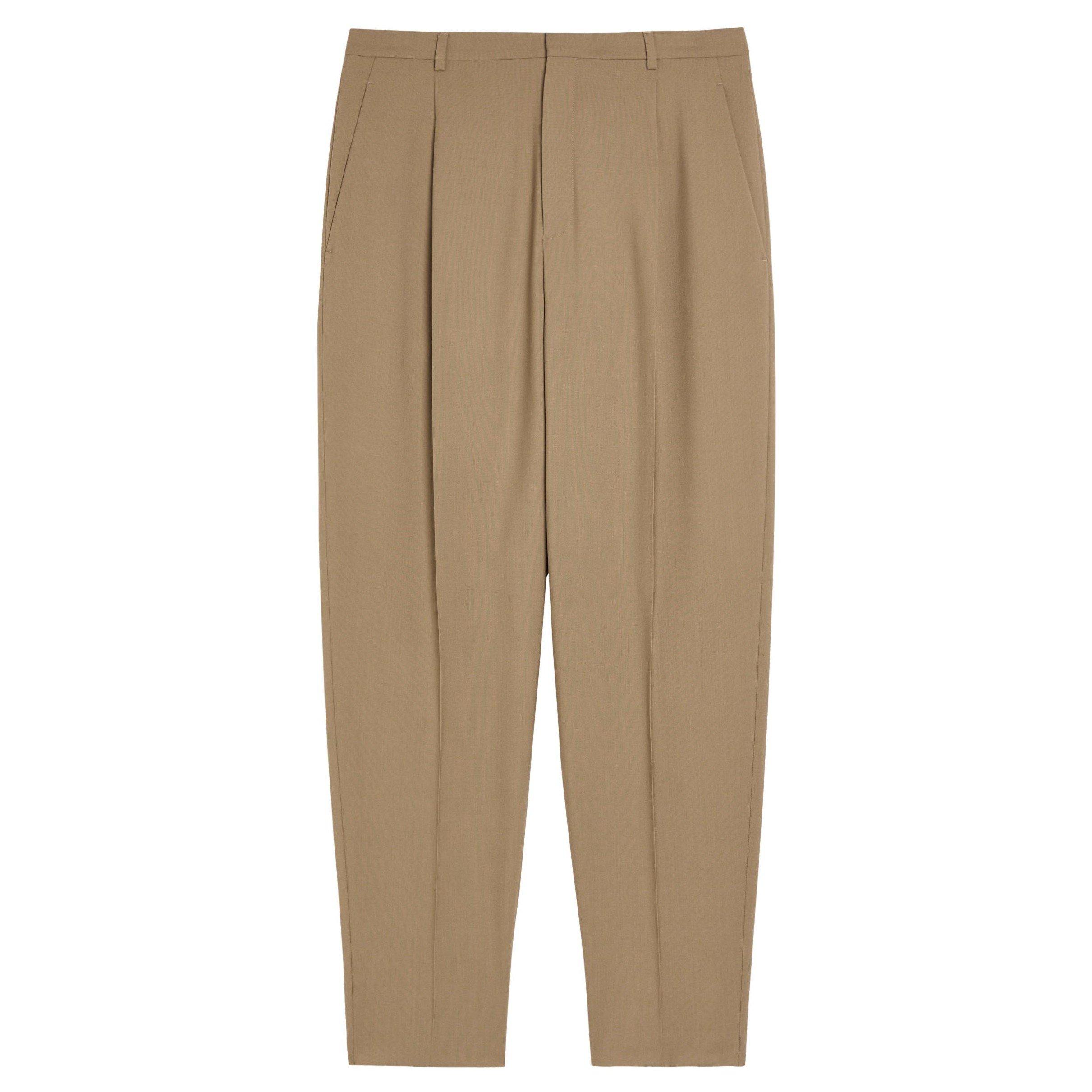 BEIGE - Saint Laurent - Men's Tapered-Fit Wool Trousers - 1