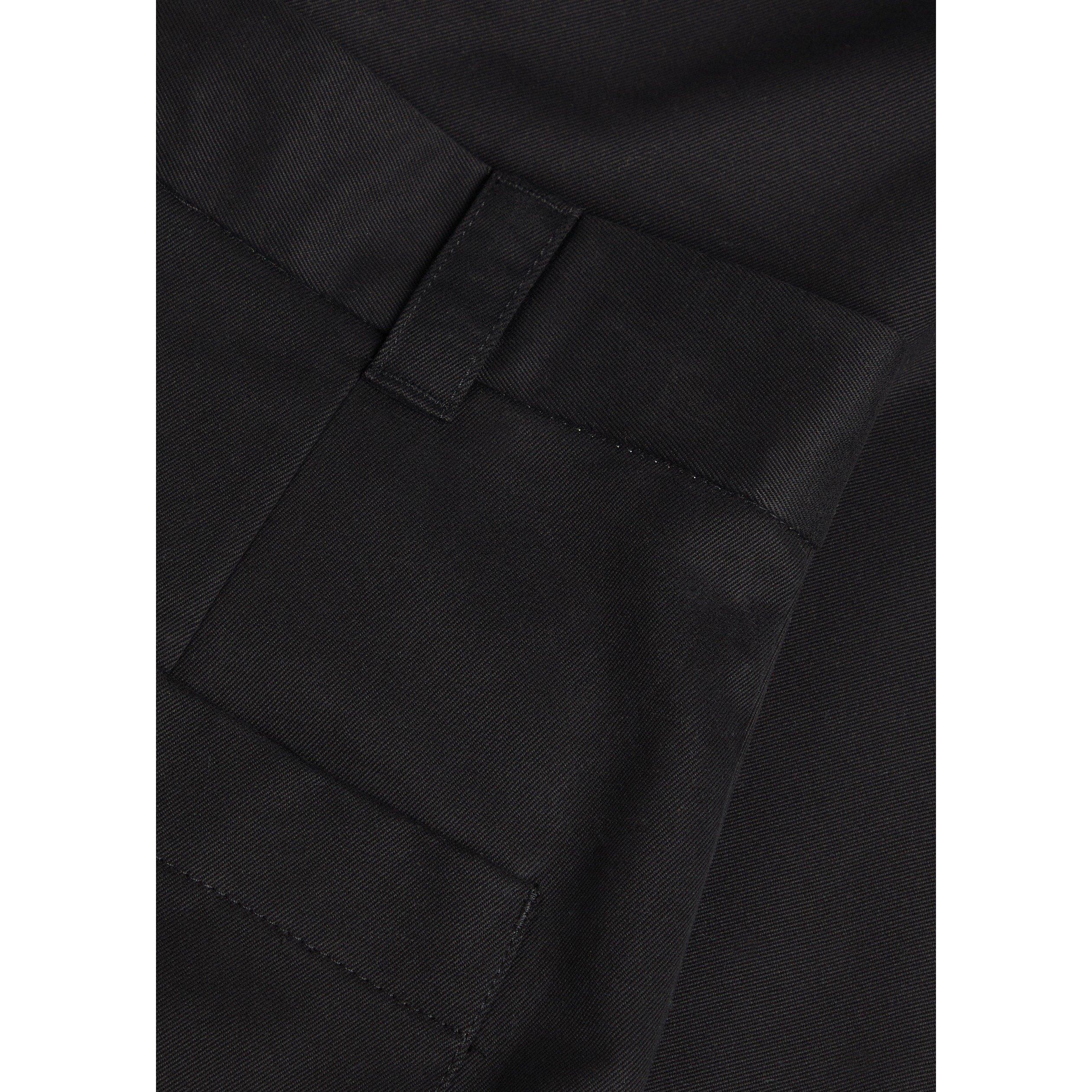 BLACK - Studio Nicholson - Men's Cotton Mid-Rise Wide-Leg Pleated Trousers - 4