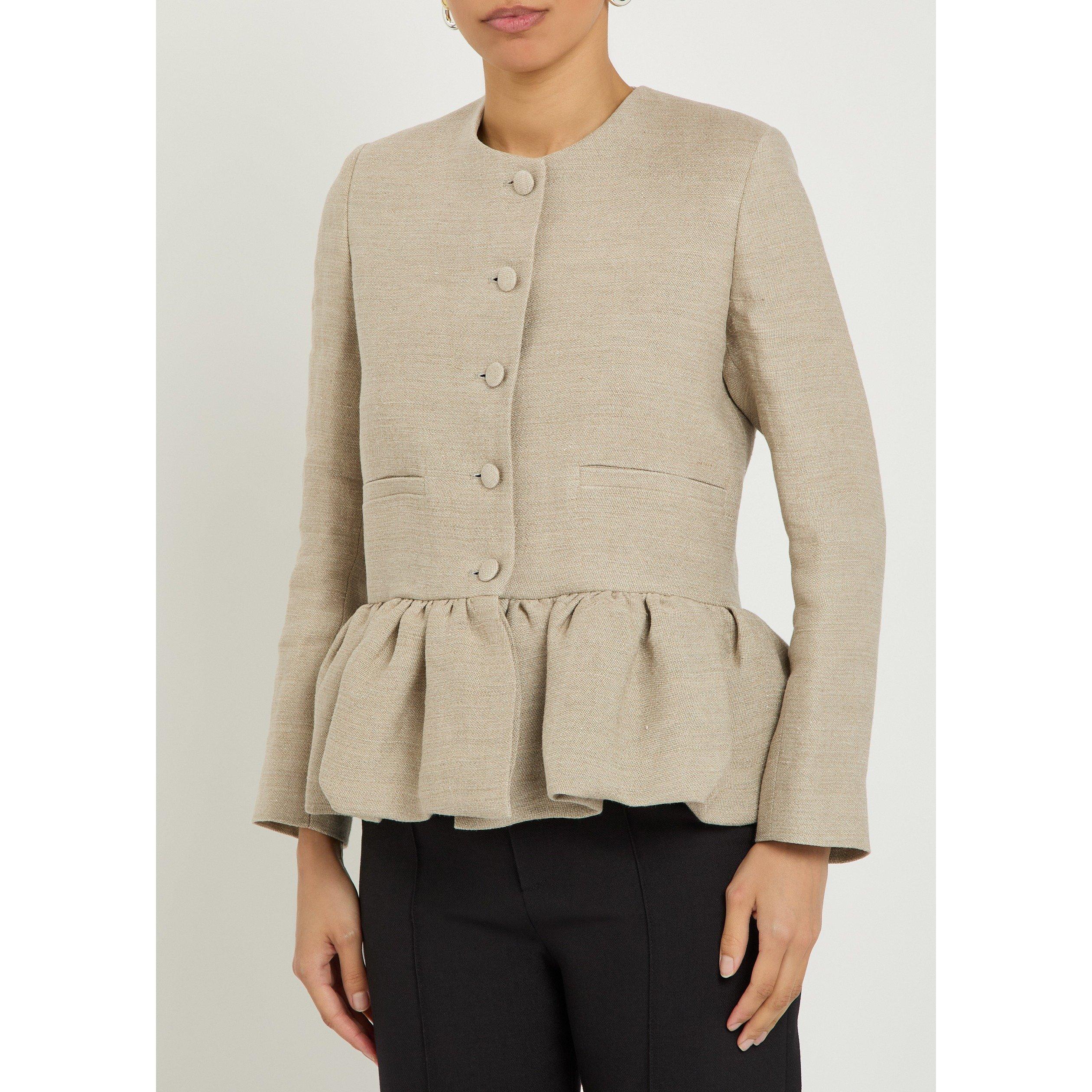 BEIGE - Liberowe - J PEPLUM LINEN JACKET - 2