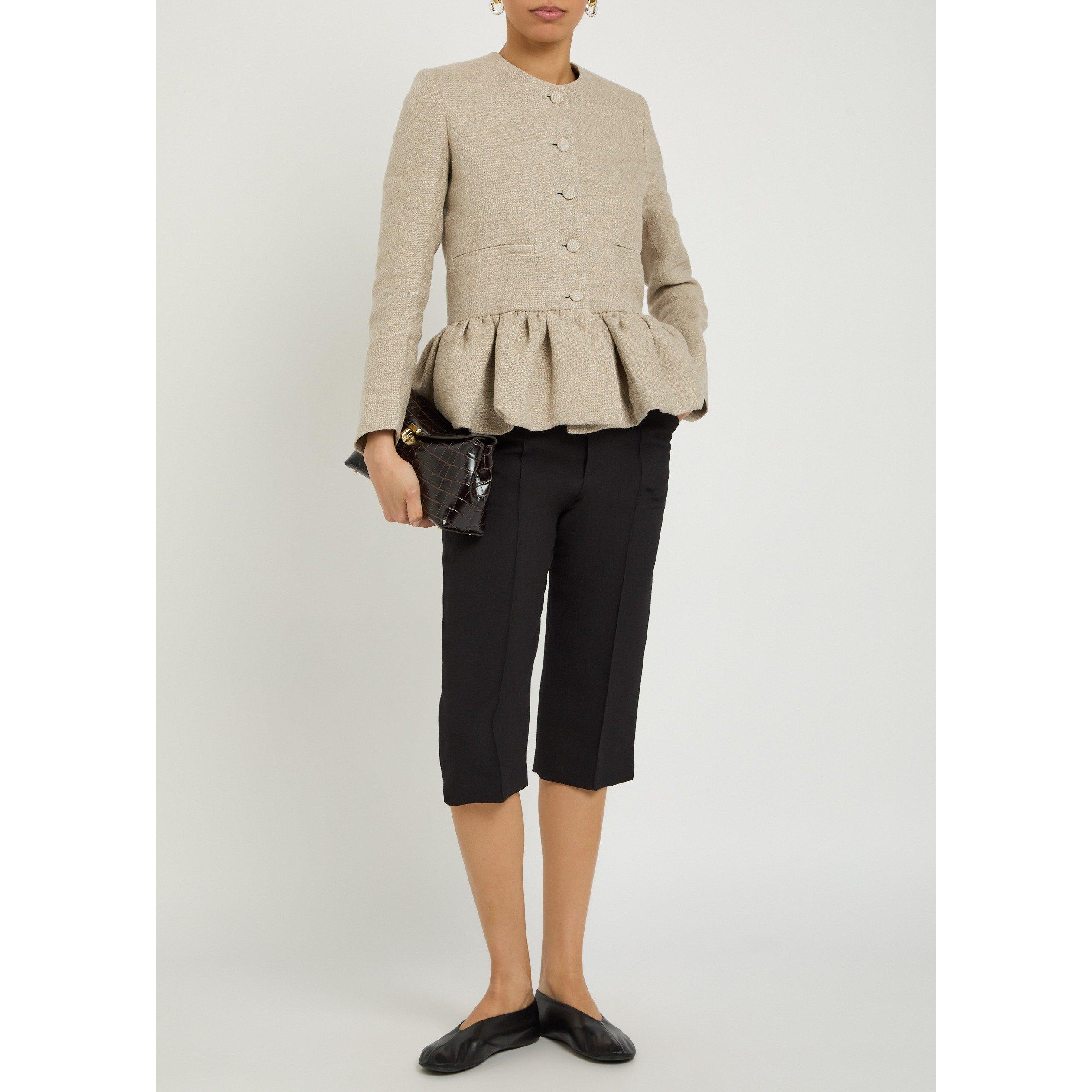 BEIGE - Liberowe - J PEPLUM LINEN JACKET - 5